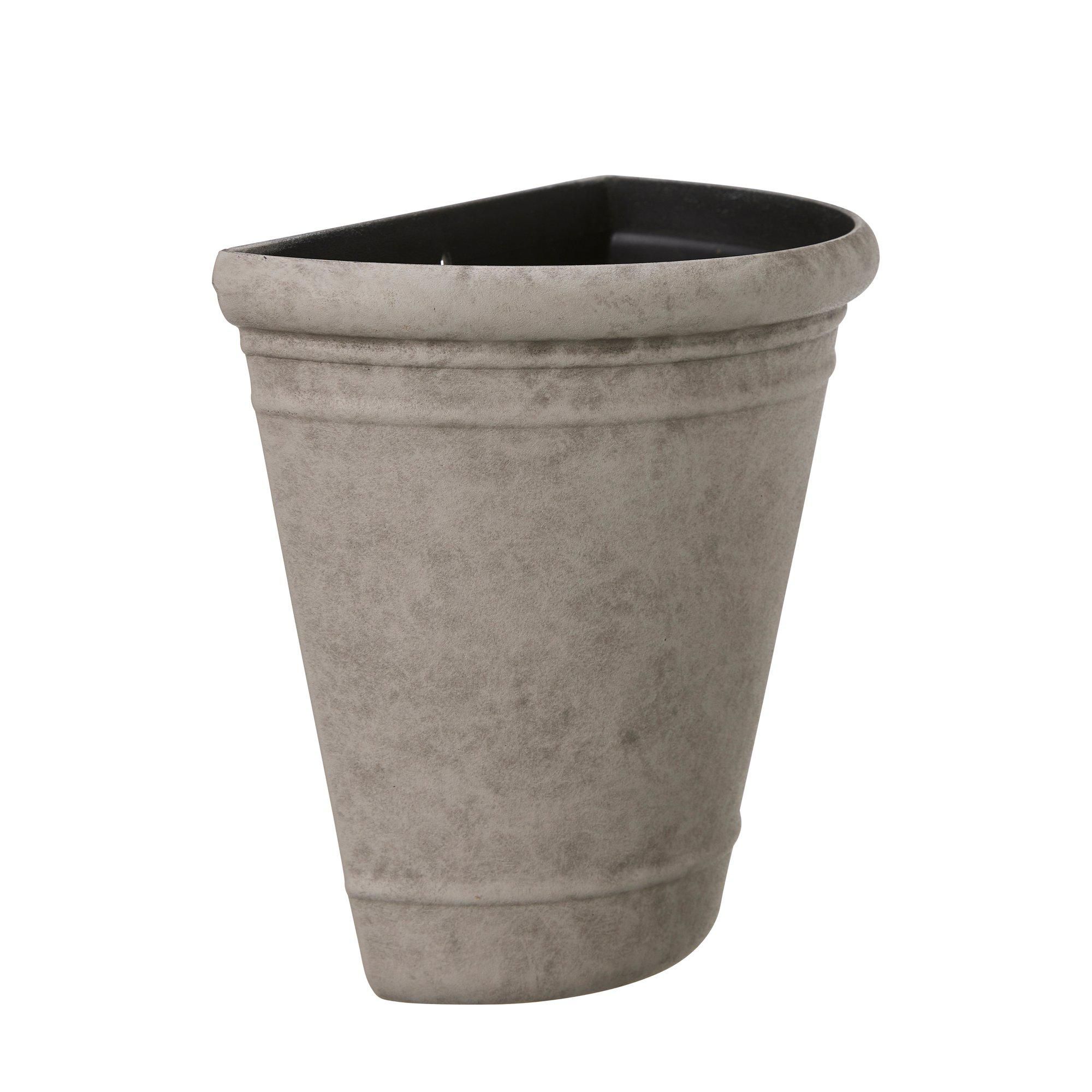 MAJVOR Wall Pot Light Grey - Light Grey - 23x13x21cm