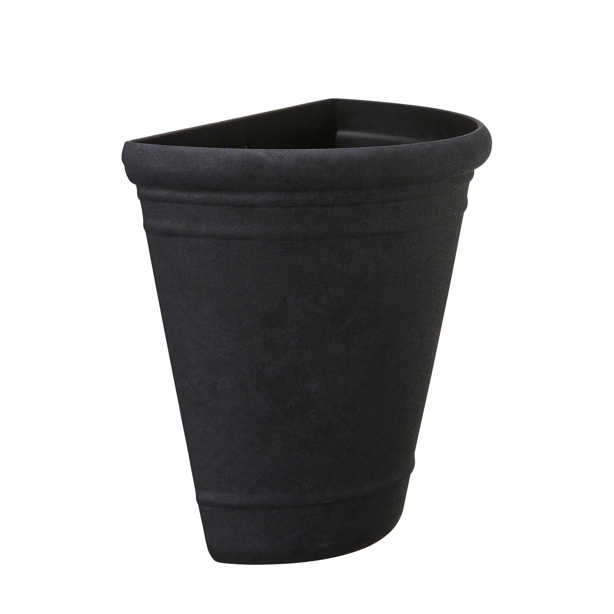 MAJVOR Wall Pot Black - Black - 23x13x21cm
