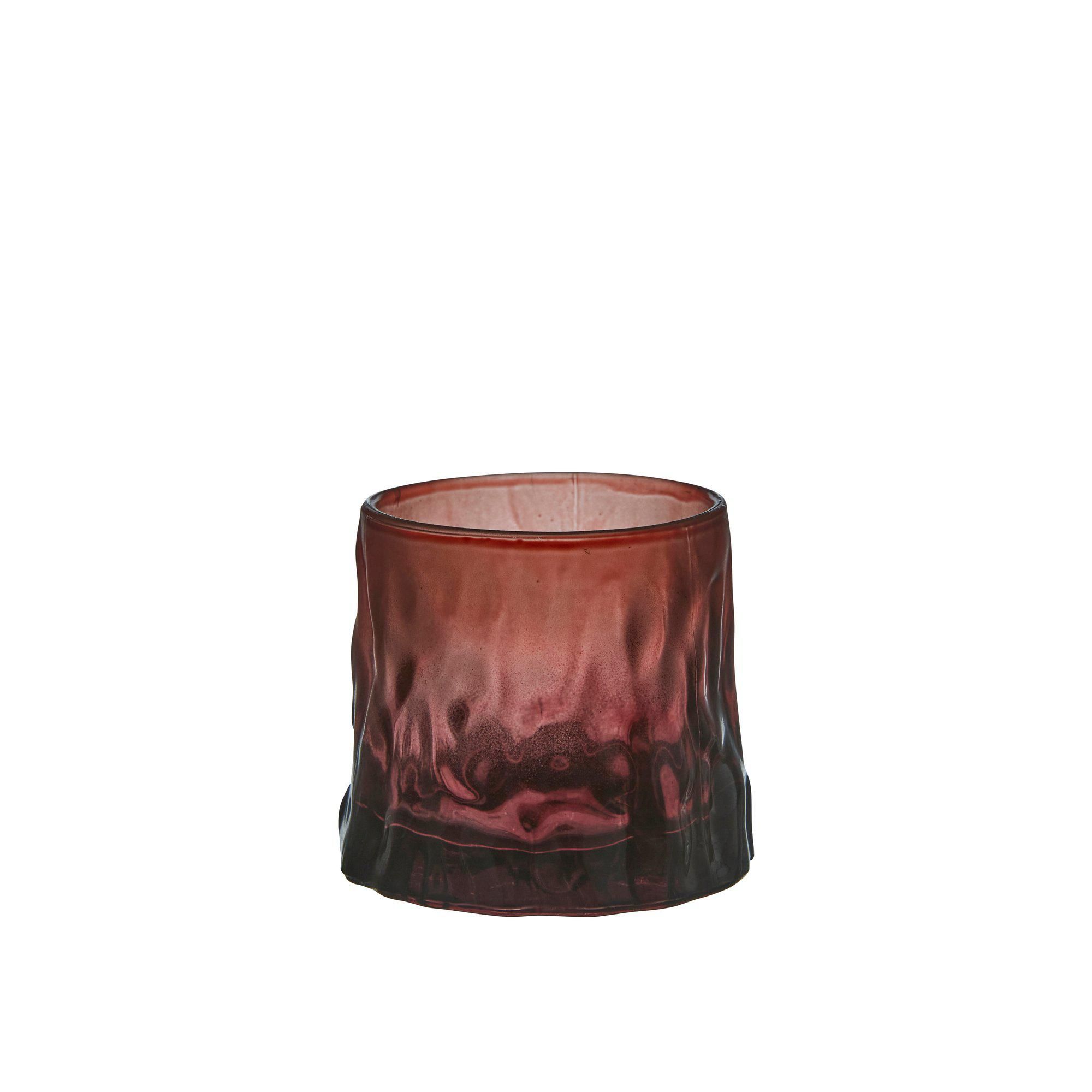 ANETTE Ljuslykta Plommon - Plommon - 8x7cm