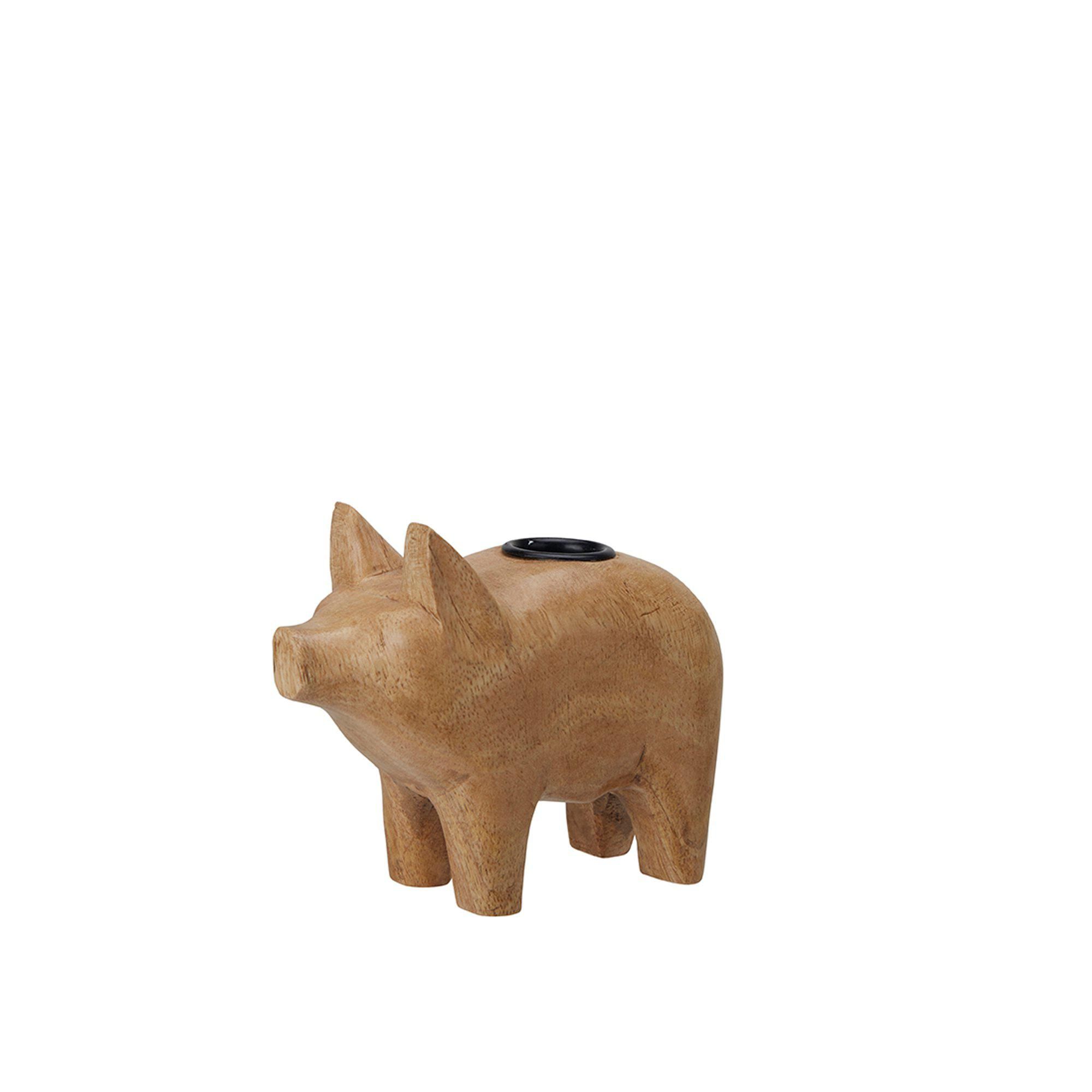 JOEL Ljusstake Natur - Natur - 13x6x10cm