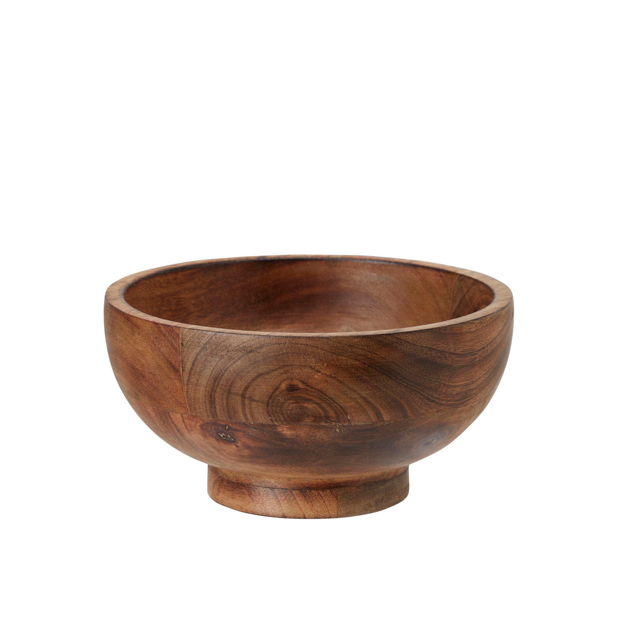 NISHA Bowl on foot Natural - Natural - 20x11cm
