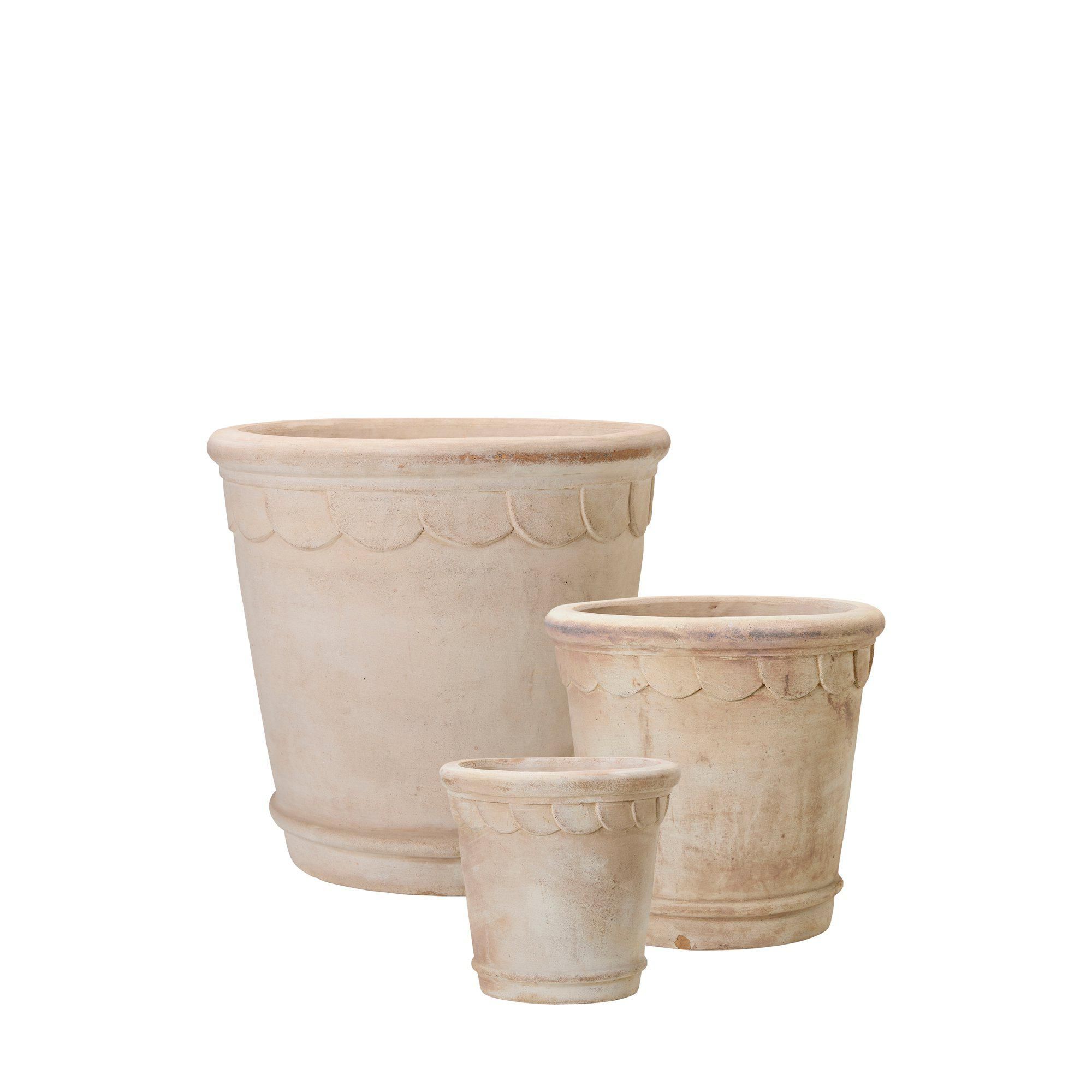 FIONA Pot S/3 Terracotta - Terracotta - 43x41 31x29 22x21cm