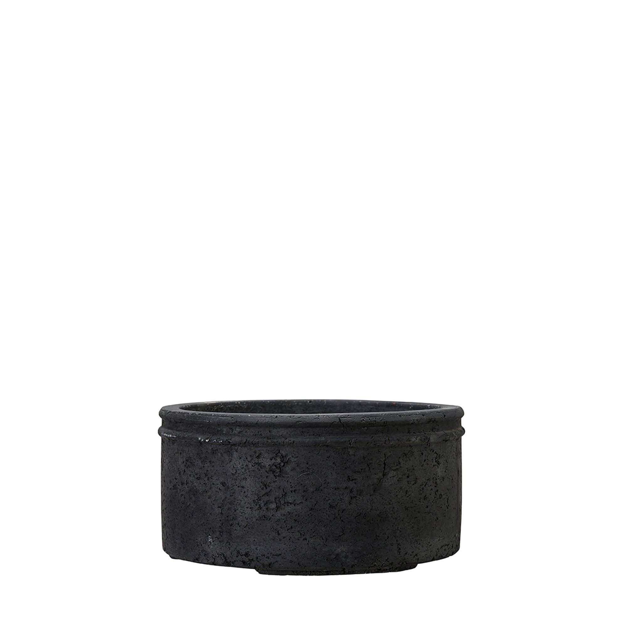 CELIA Planter Black Melange - Black Melange - 31x15cm