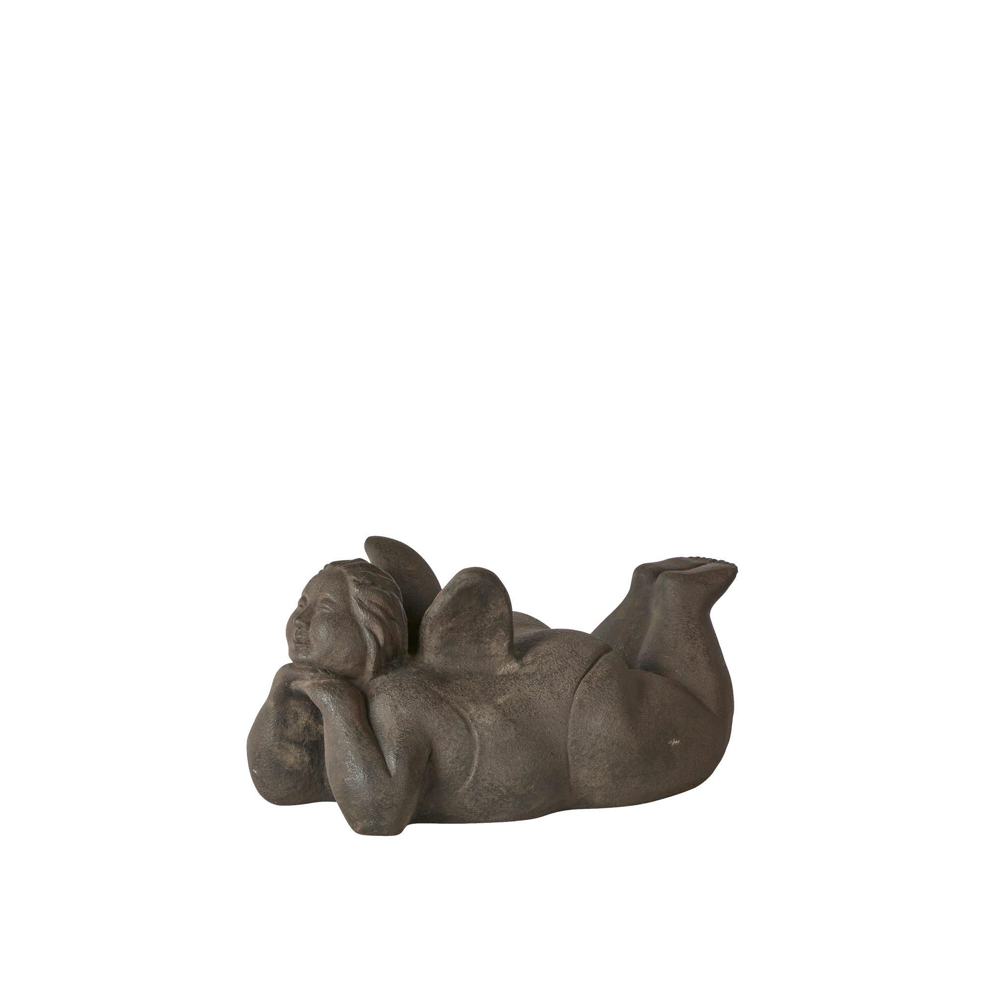 TALIA Angel Lying Brown Melange - Brown Melange - 32x19x15cm