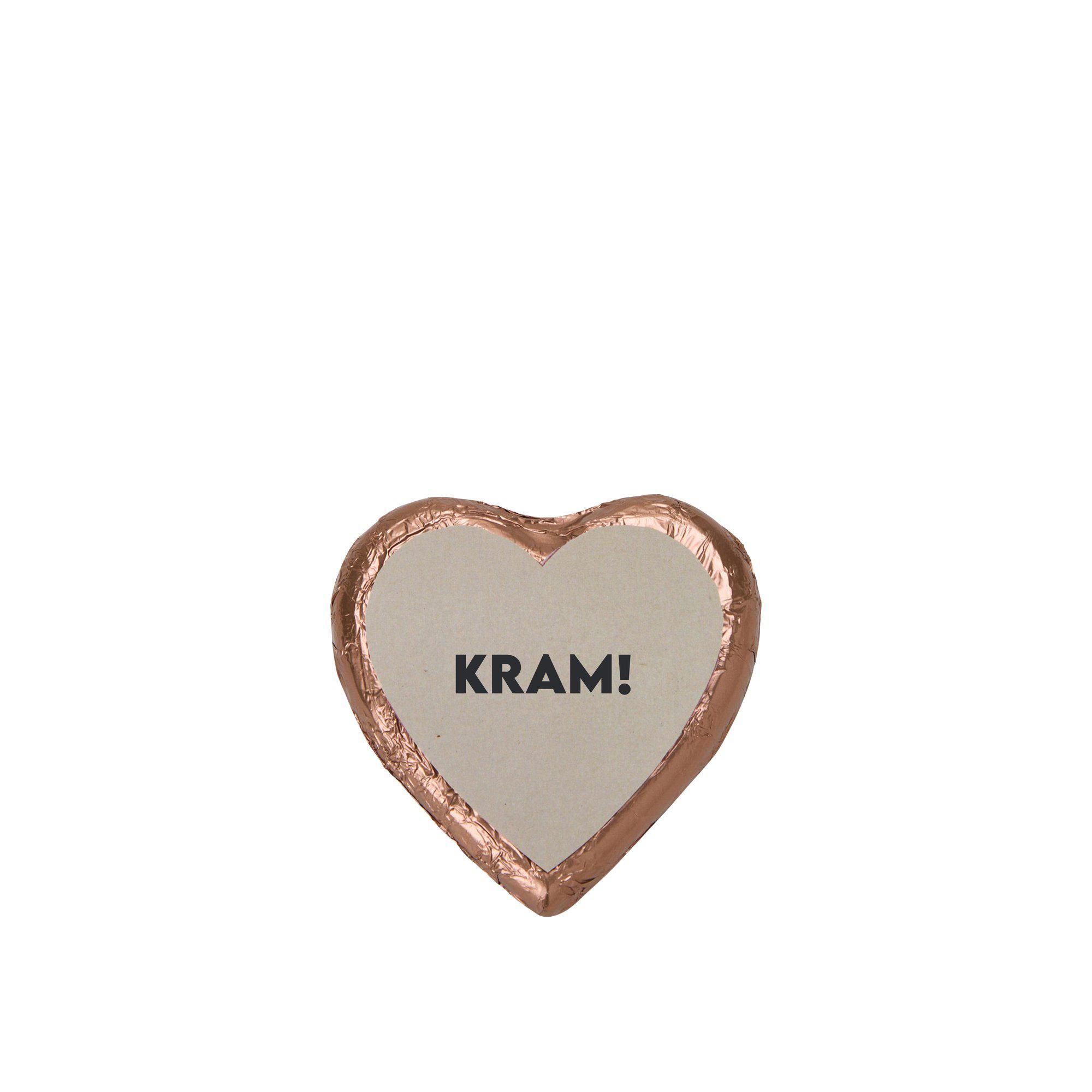 CHOKLADHJÄRTA 70% Kram/Natur - Kram/Natur - 6x1x6cm