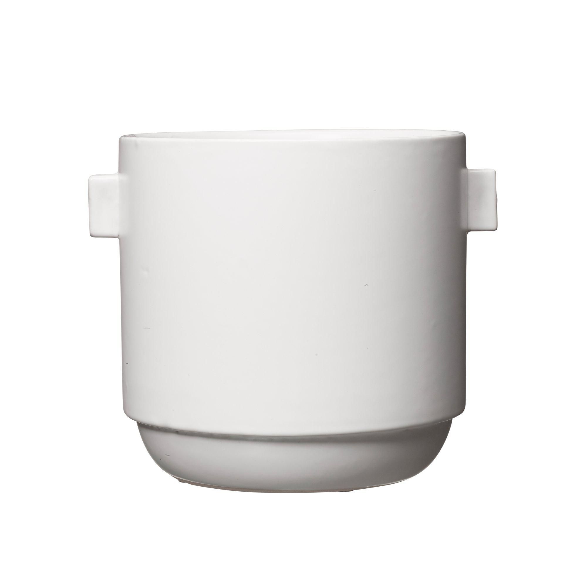 RACHEL Pot White Matt - White Matt - 20x17cm