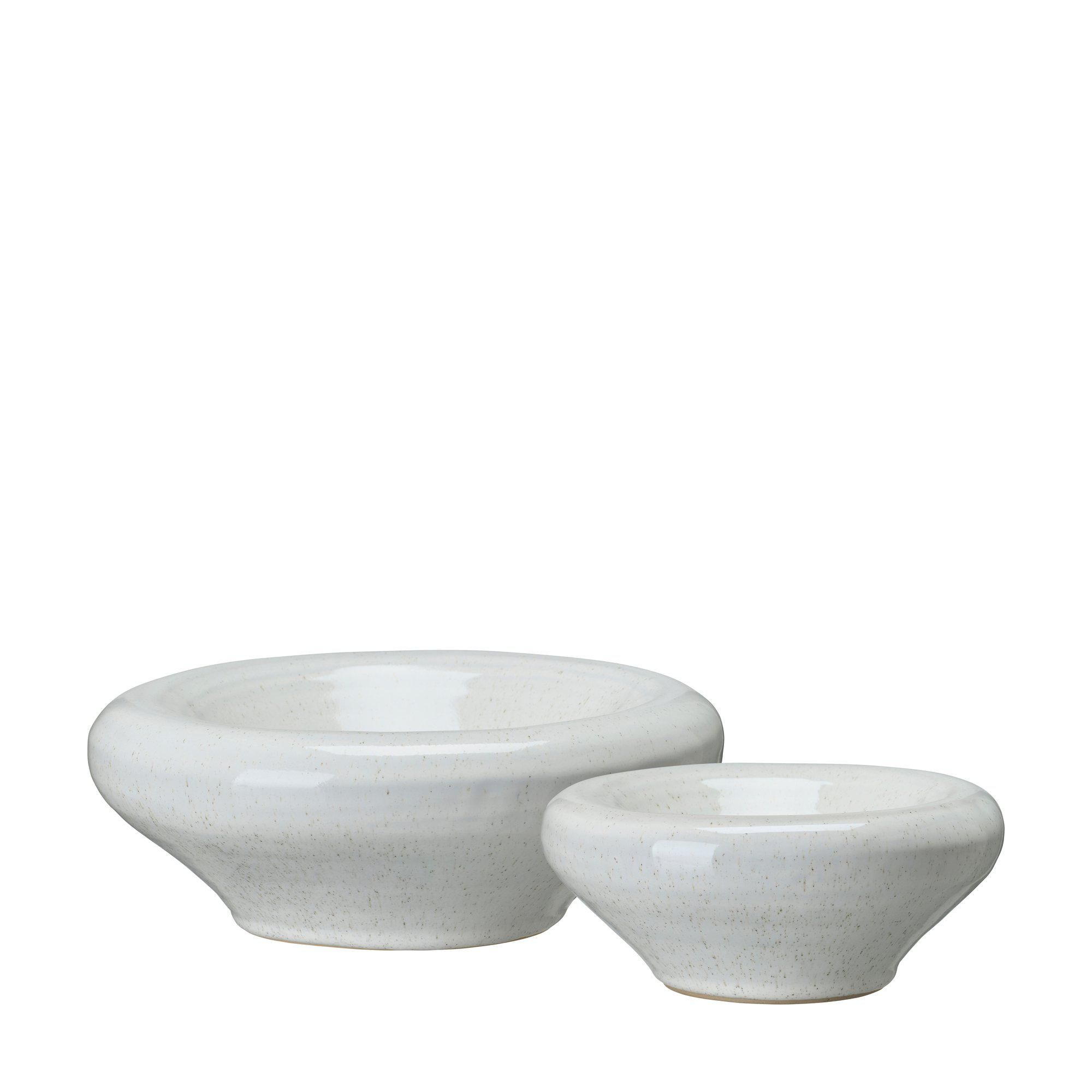 LAURA Skål 2/S Offwhite - Offwhite - 23x9 16x7cm