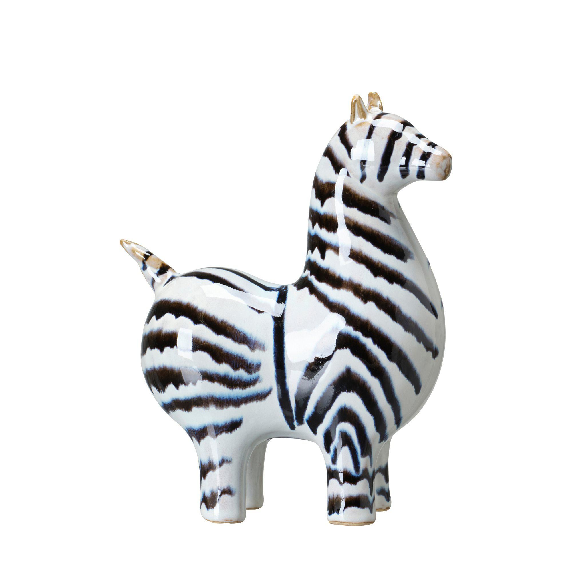 LAURA Dekoration Vit/Svart - Vit/Svart - 16x8x19cm