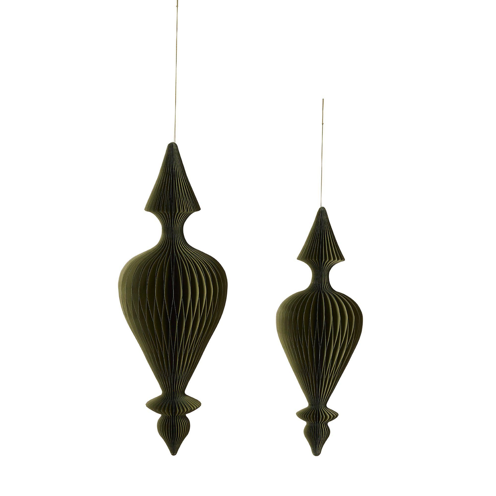 GIANT Ornament S/2 Green - Green - 95, 75 cm