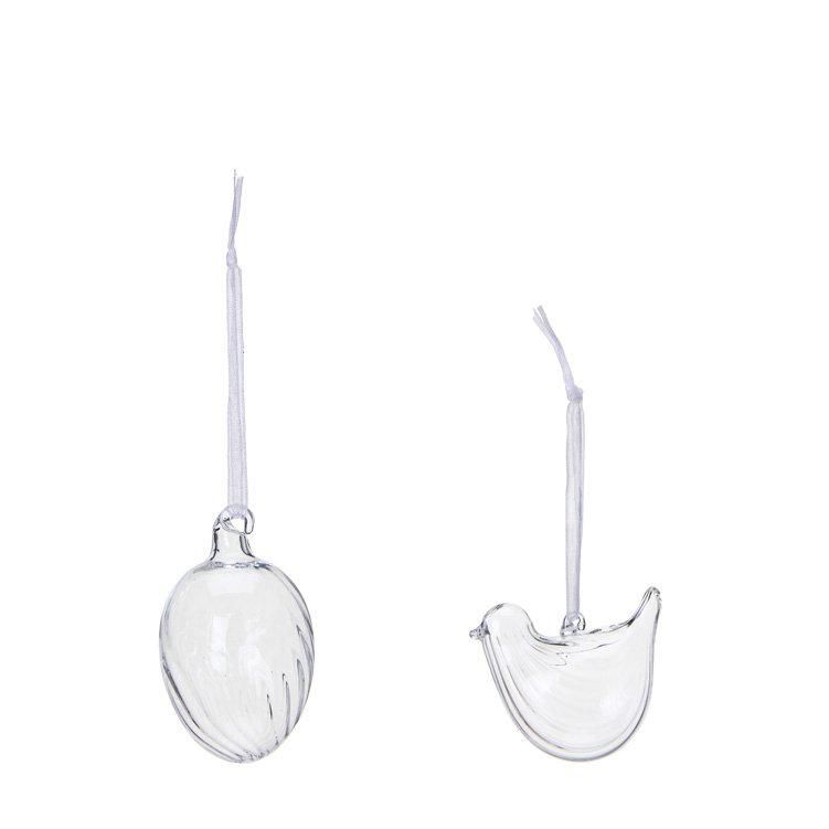 HEN & EGG Deco Clear - Clear - 4x7 5x3x4cm