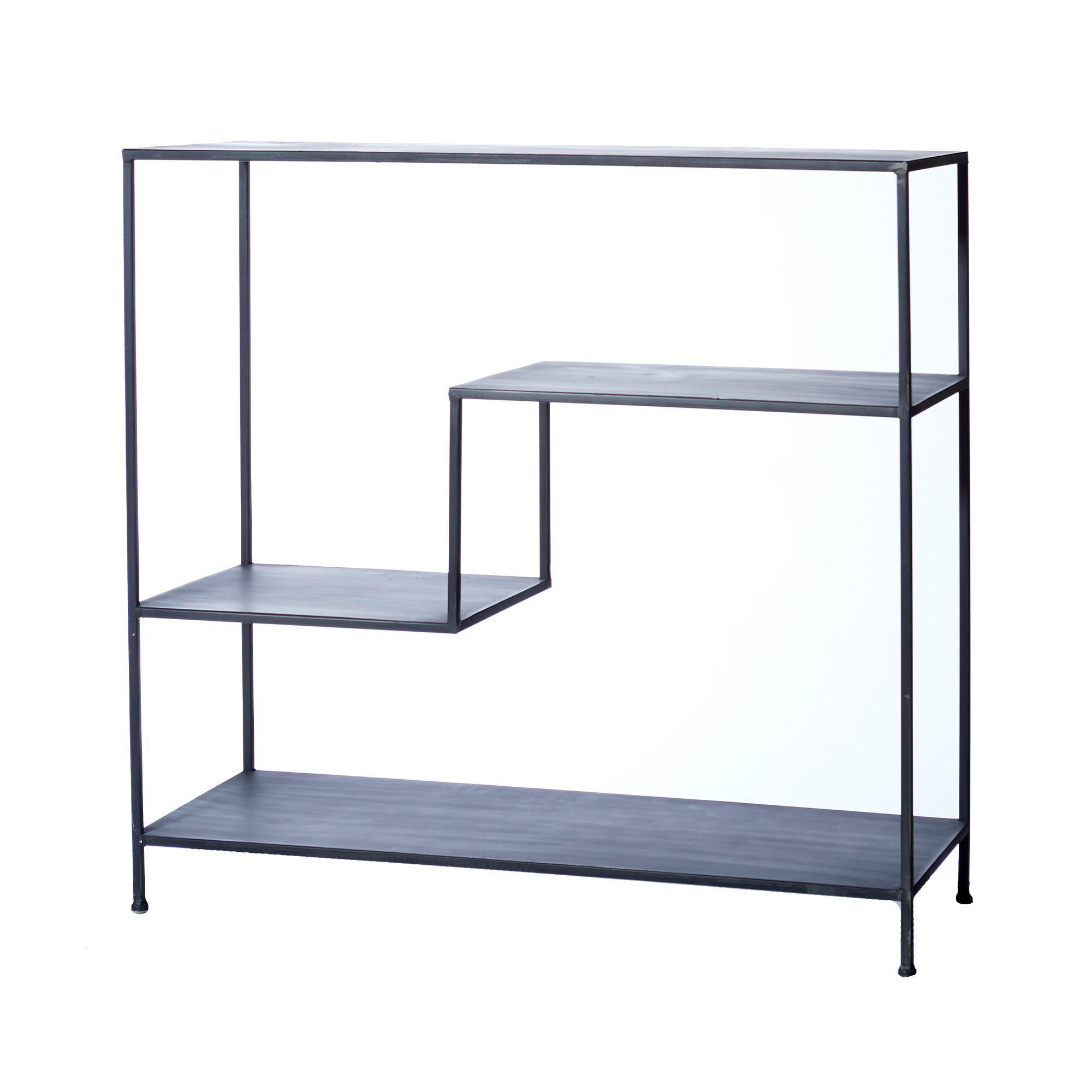 ANNIKA Shelf/84009 Black - Black - 101x35x96cm