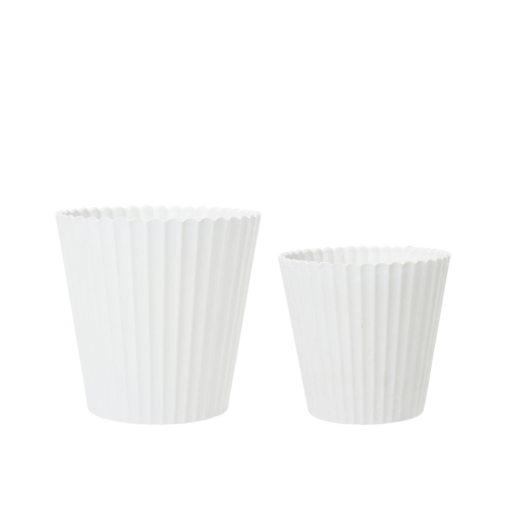 YODIT Kruka 2/S Vitmelerad - Vitmelerad - 15x15, 13x12cm