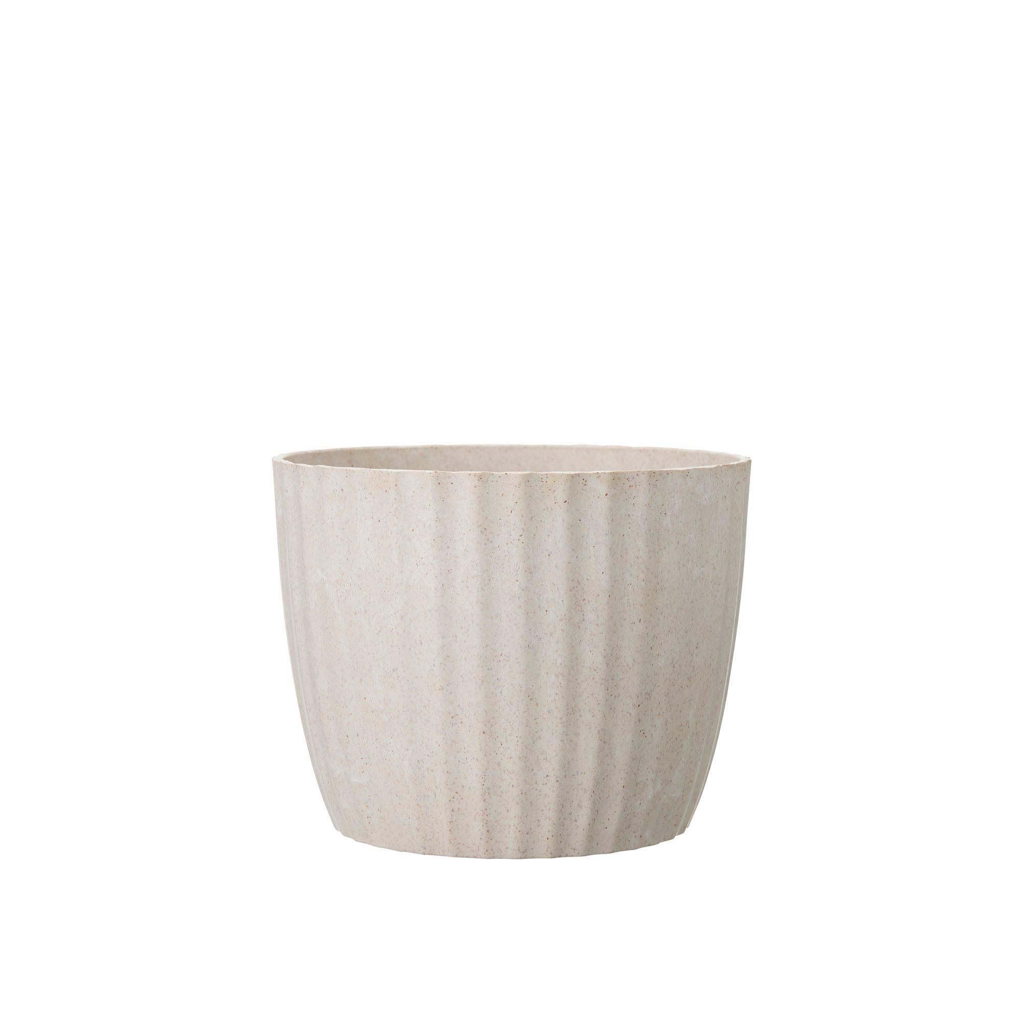 YVETTE Pot Offwhite Melange - Offwhite Melange - 16x13cm