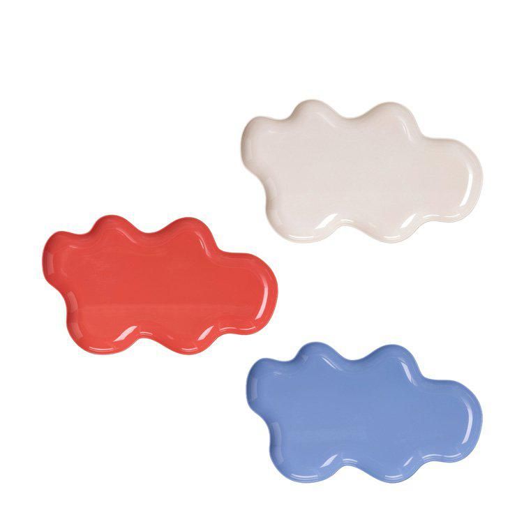 GUNNI Tray Mix Beige, Red, Blue - Beige, Red, Blue - 40x24x2,5cm
