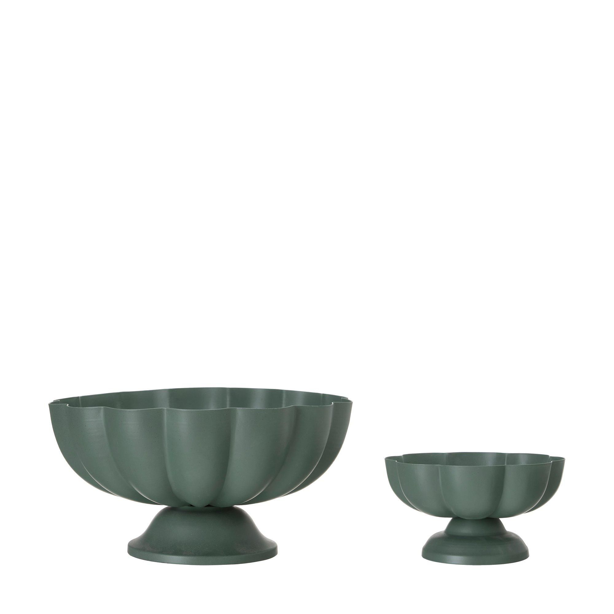 BLOOM Cup S/2 Green - Green - 28x14 16 x9cm