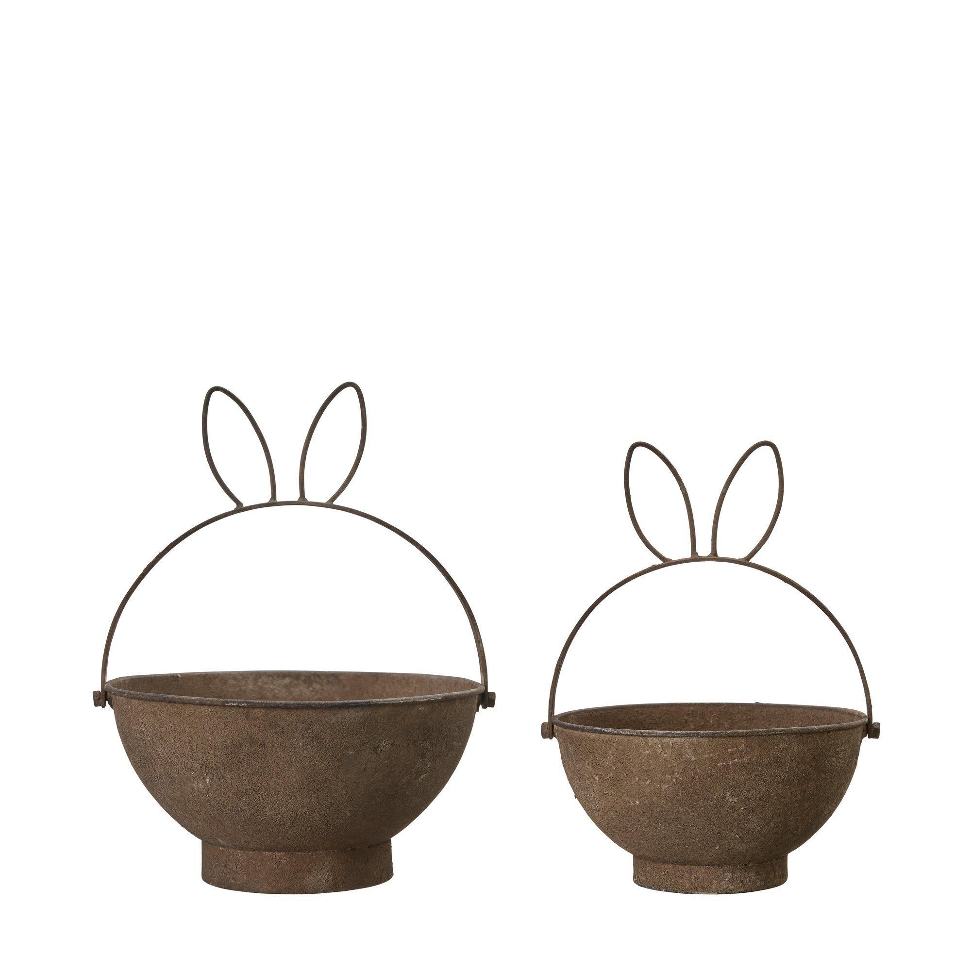 BUNNY Plantering 2/S Rost - Rost - 25x24 +  21x20 +cm