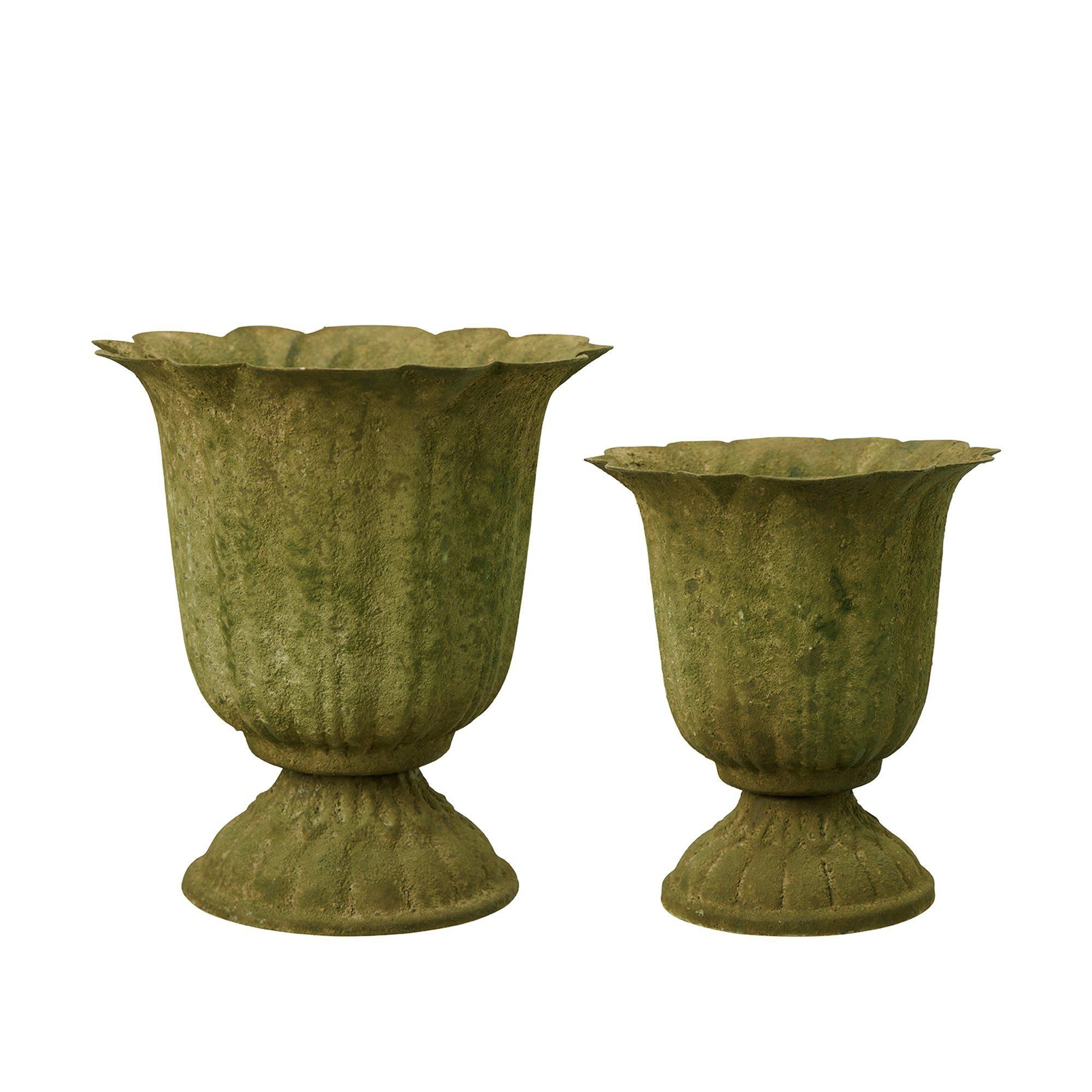 FREJA Cup S/2 Antique Green - Antique Green - 15x16 12x13cm