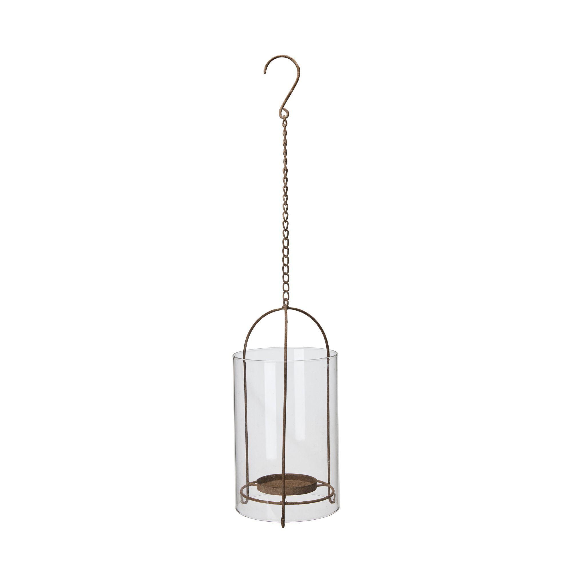 LUNA Hanging lantern Rust - Rust - 15x15x30 +33cm