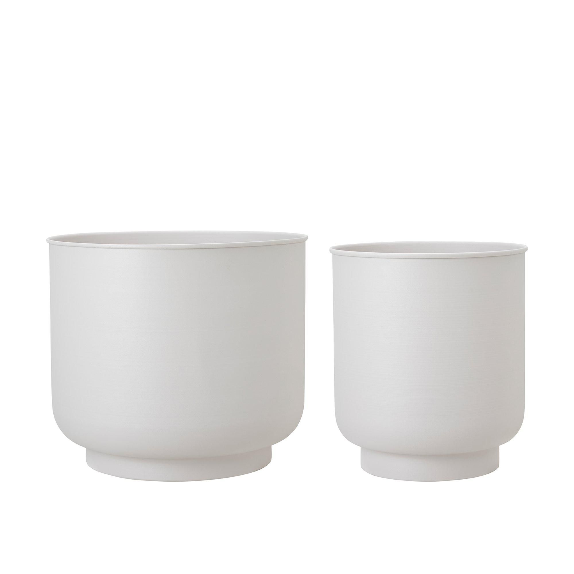 ELIANA Pot S/2 Linen Matt - Linen Matt - 41x36 31x35cm