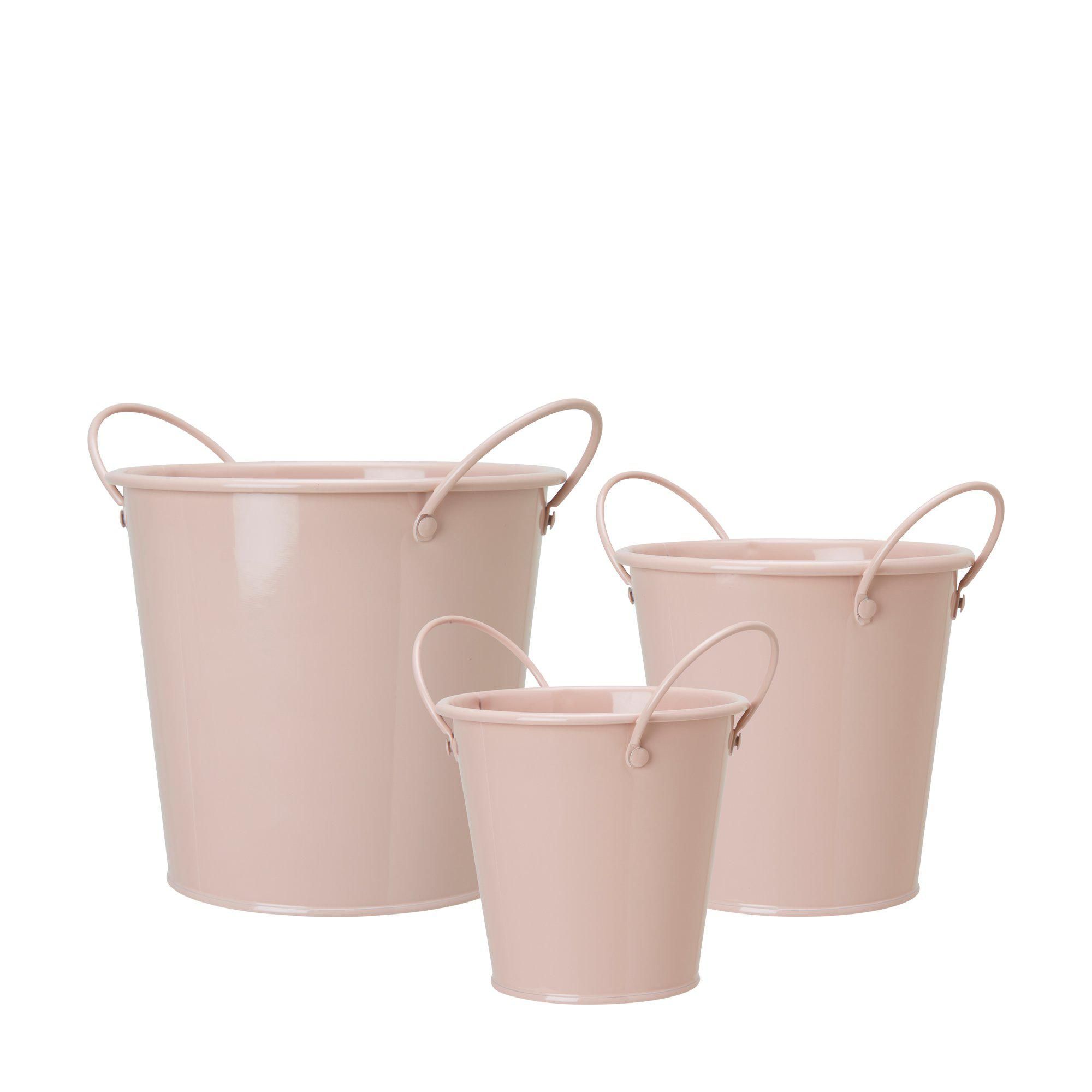 ALINA Kruka 3/S Rosa - Rosa - 17x15+3 13x13+3cm