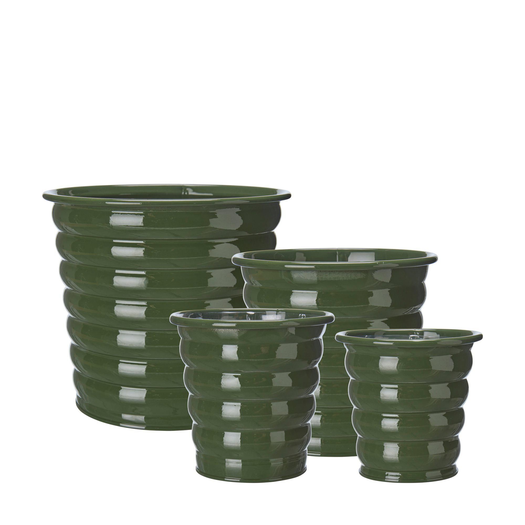 ALICE Pot S/4 Green - Green - 20x18 17x15 13x13cm