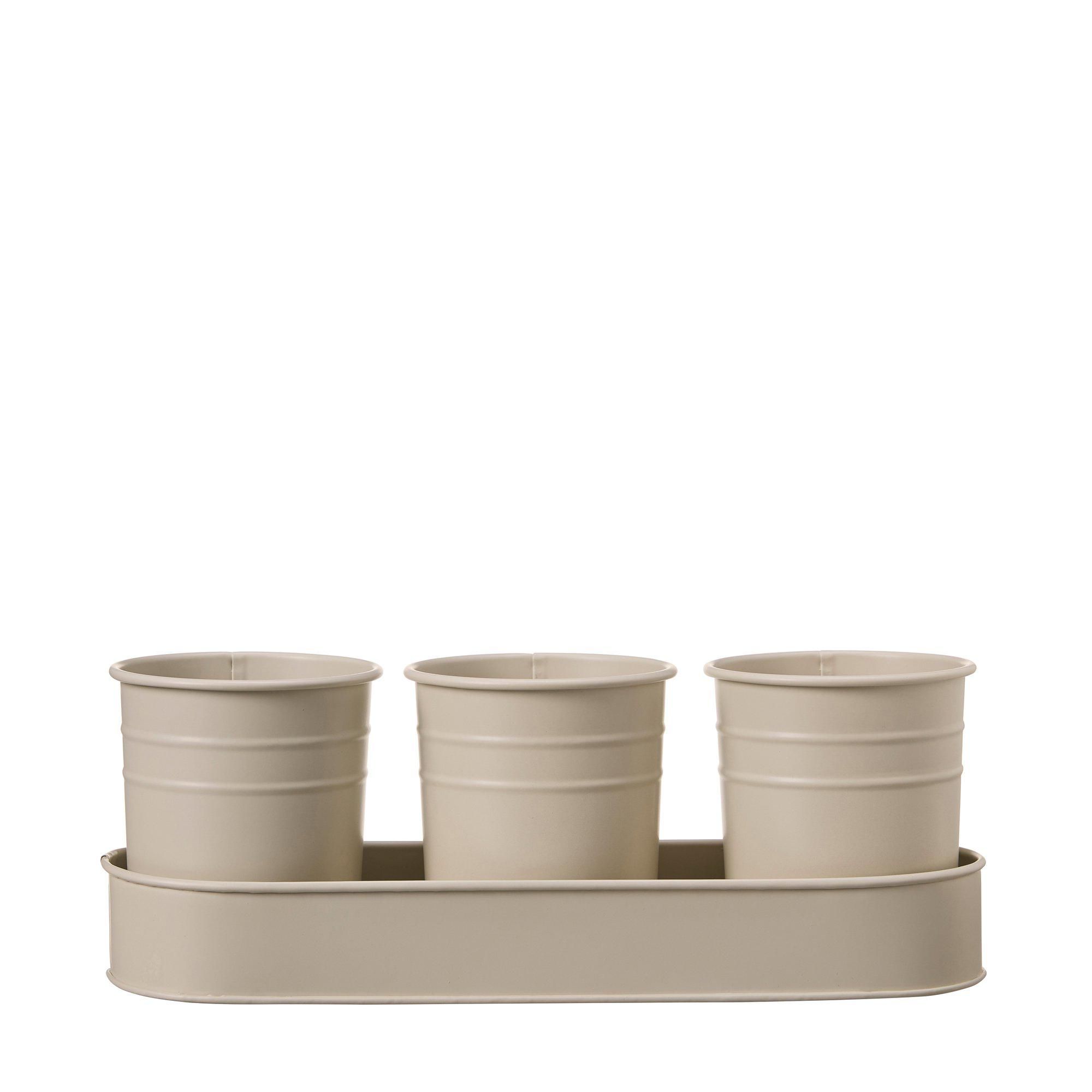 TESS Herb Pot Linen - Linen - 29x9x4cm