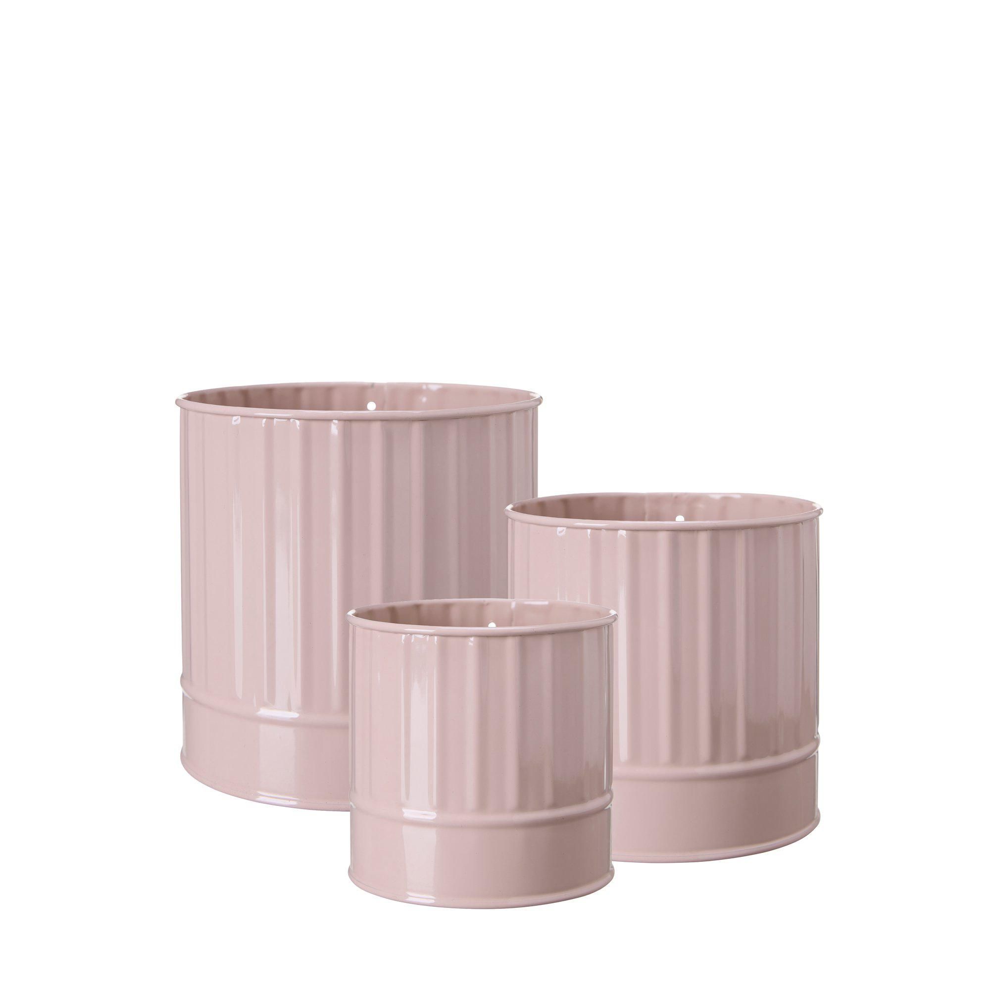 SIGRUN Pot S/3 Pink - Pink - 14x14 12x12 10x10cm
