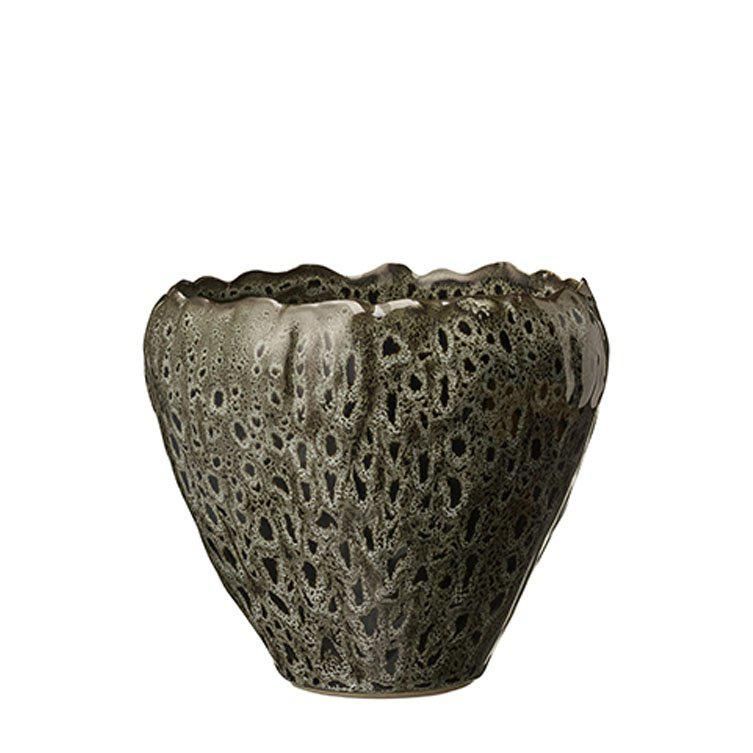 Parisa Pot Grey Melange - Grey Melange - 18x16cm
