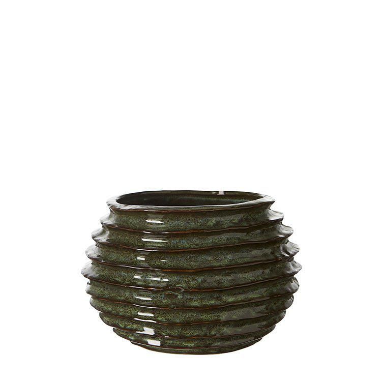 Vally Pot Green melange - Green Melange - 20x14cm