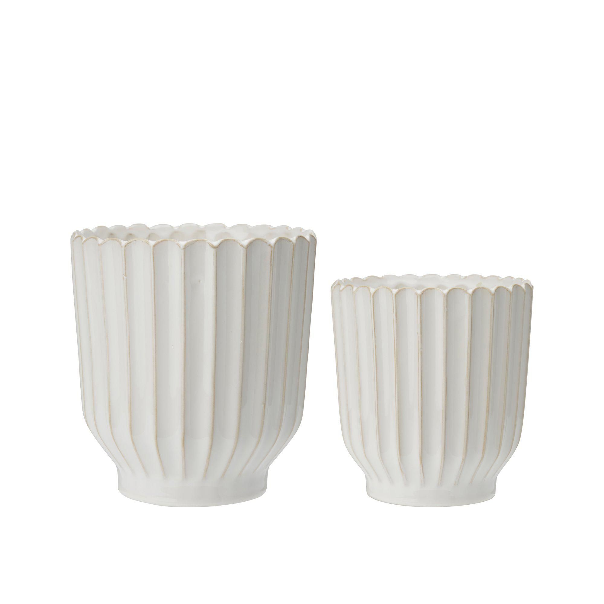 NATALIE Kruka 2/S Offwhite - Offwhite - 18x19 15x16cm