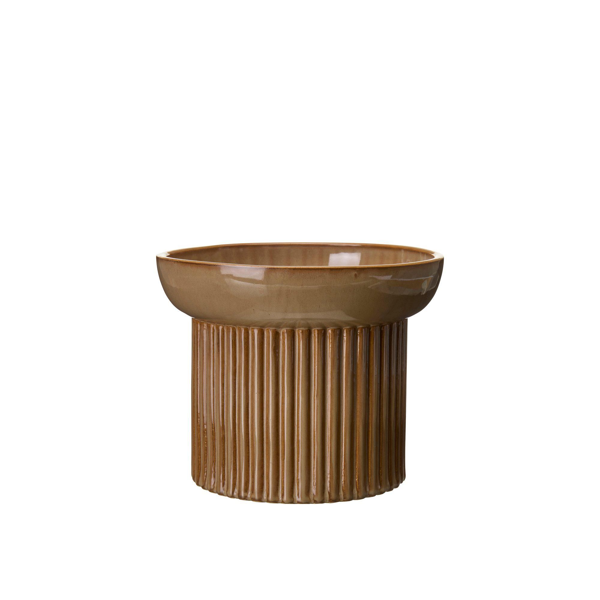 ULLA Pot Brown Melange - Brown Melange - 19x16cm