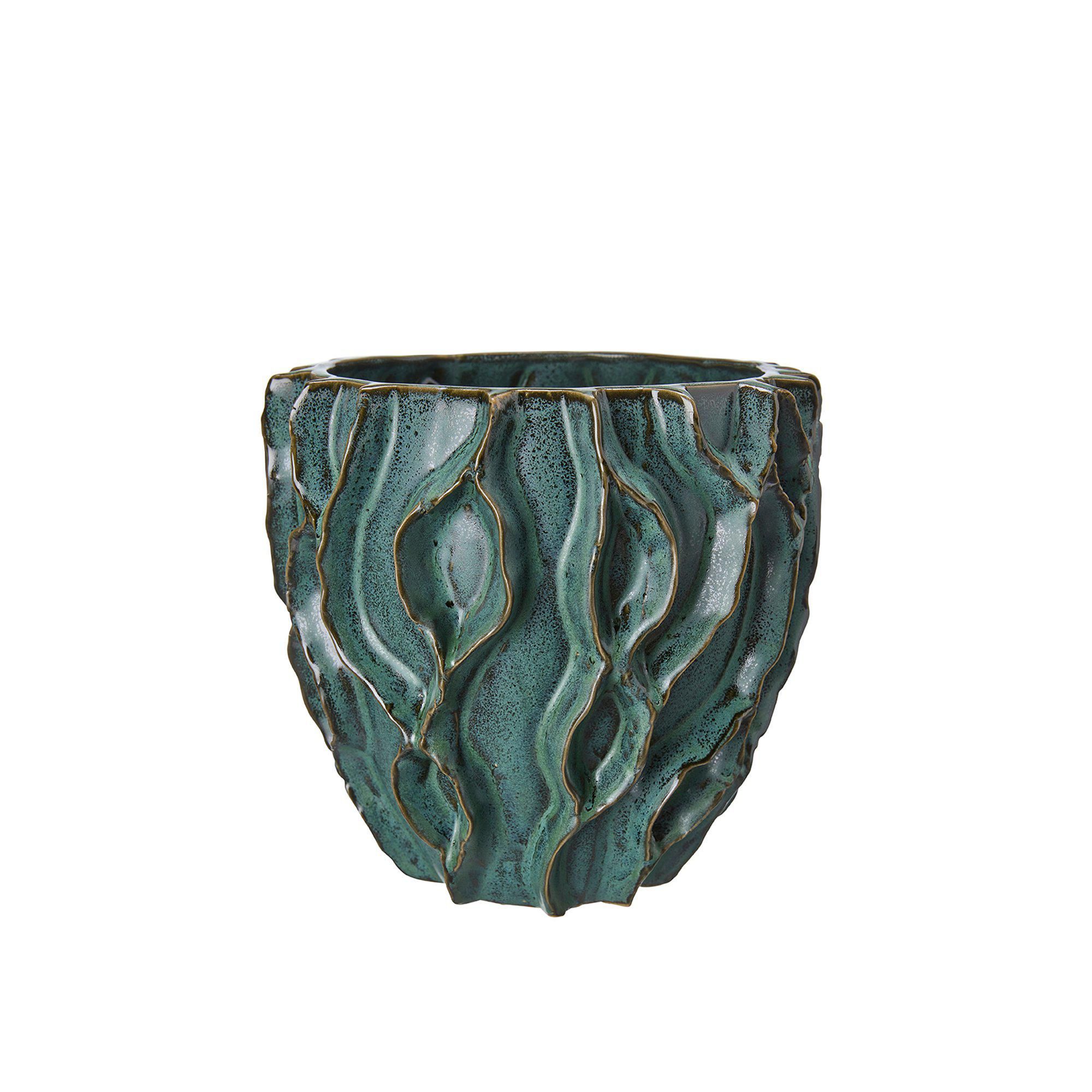 MAUD Kruka Blåmelerad - Blåmelerad - 19x18cm