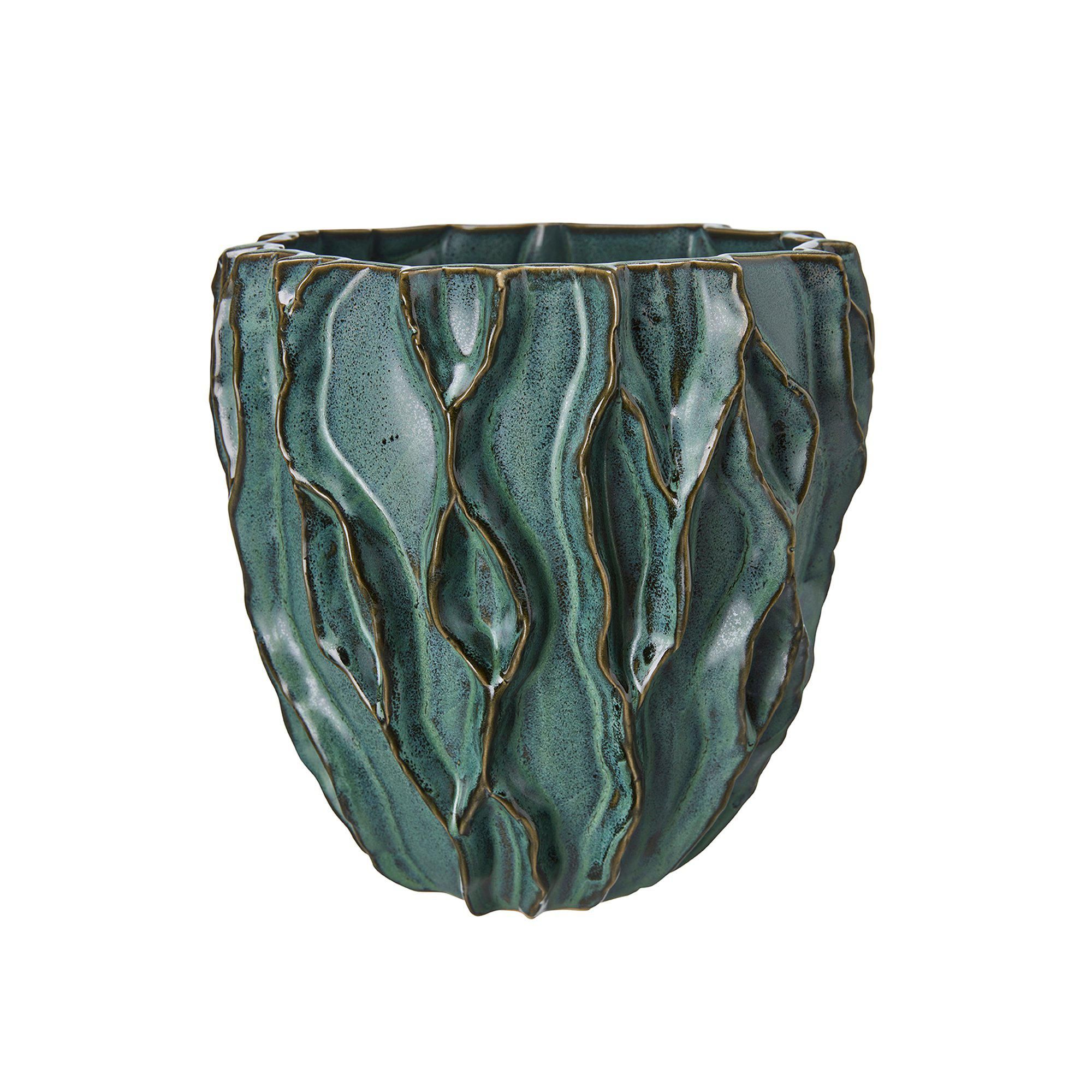 MAUD Kruka Blåmelerad - Blåmelerad - 23x24cm