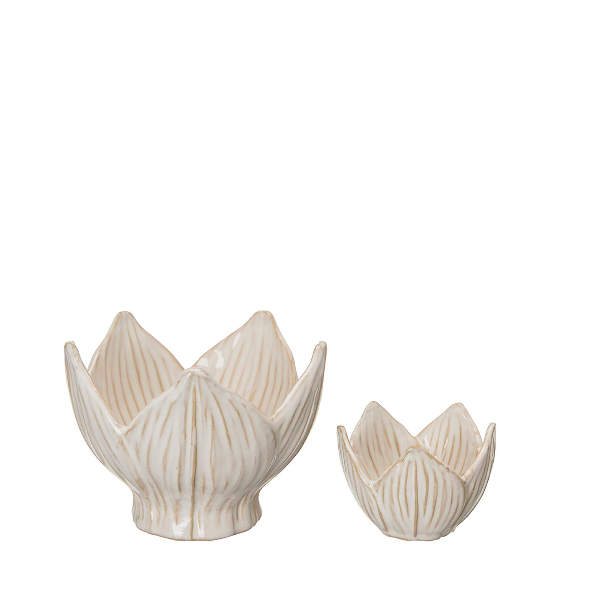 INGELA Decoration S/2 Offwhite - Offwhite - 13x10 8x6cm