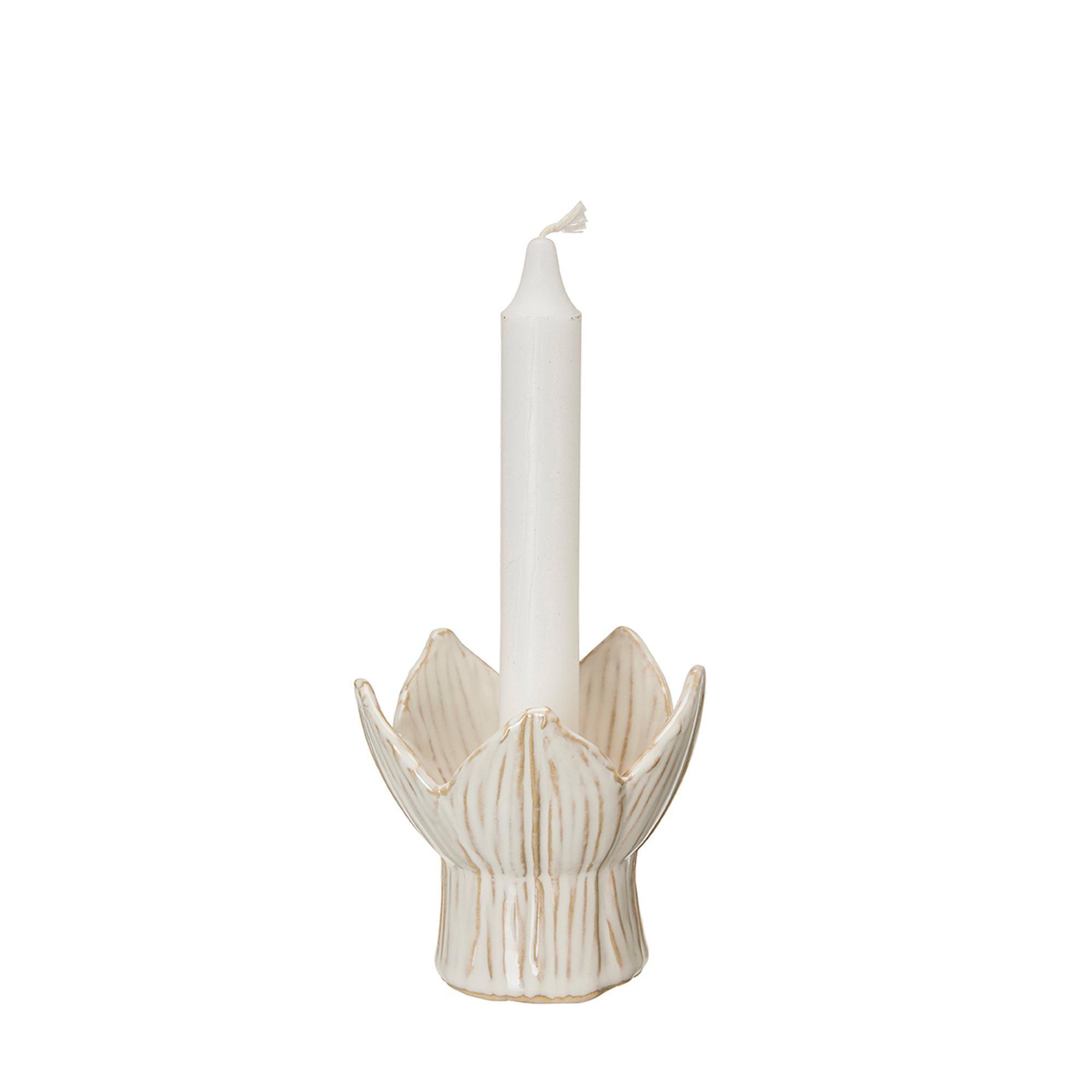 INGELA Ljusstake Offwhite - Offwhite - 9x9cm