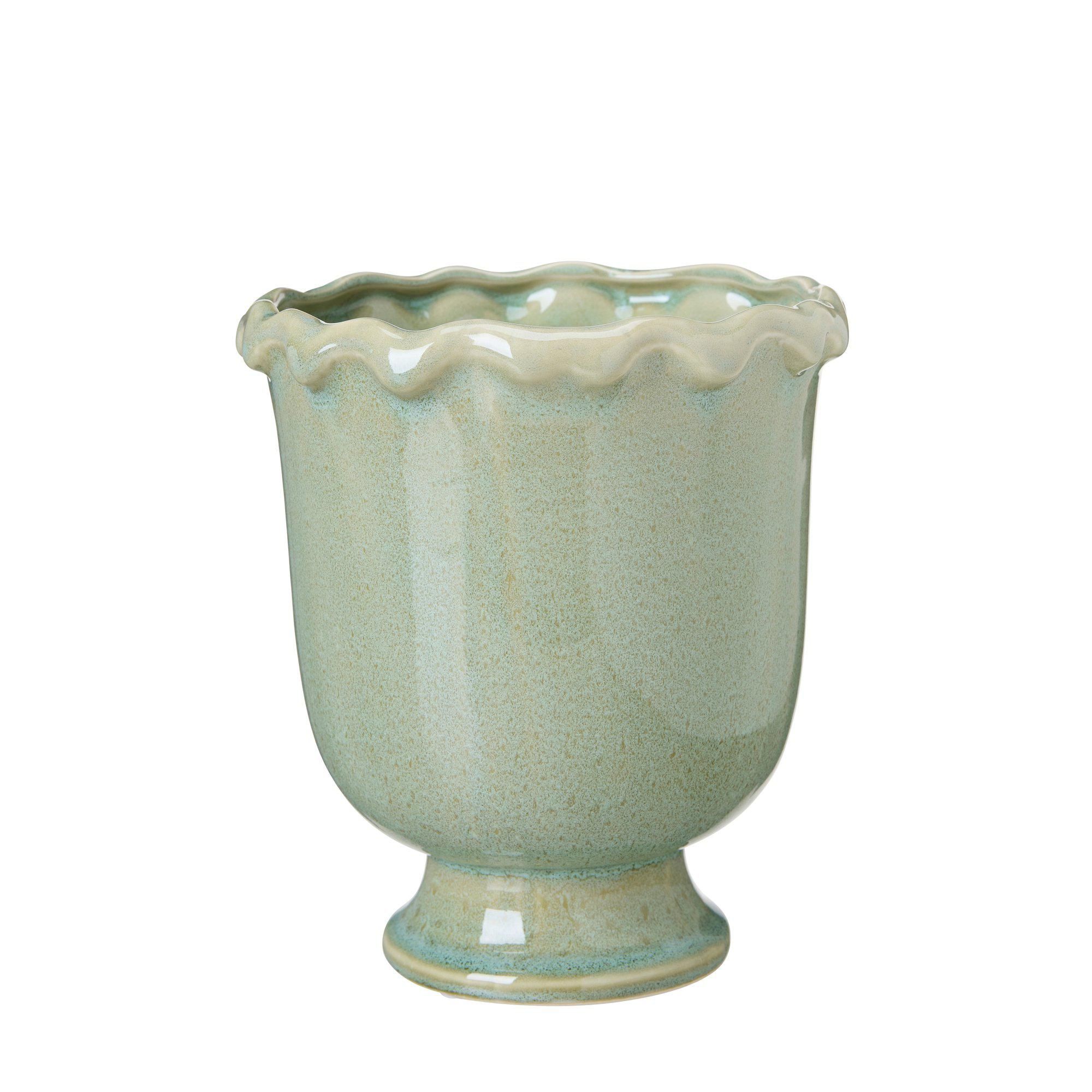 VIKTORIA Pot Green Melange - Green Melange - 17x19cm