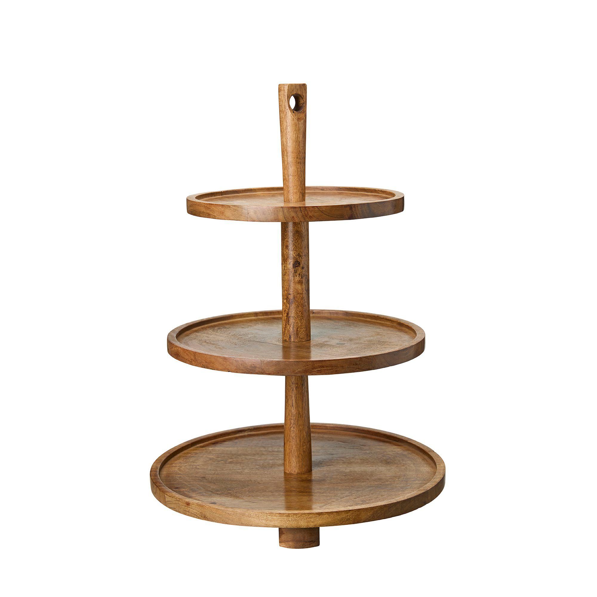 CELICA 3 Tier tray Natural - Natural - 35x35x50cm