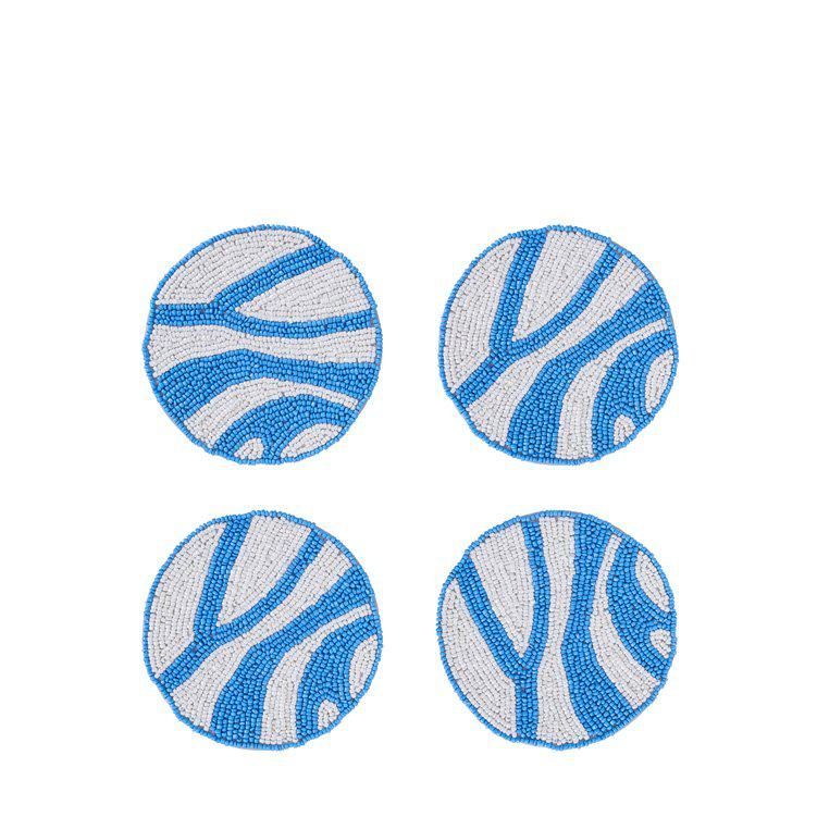 ALIVIA Coaster White/Blue - White/Blue - 10cm