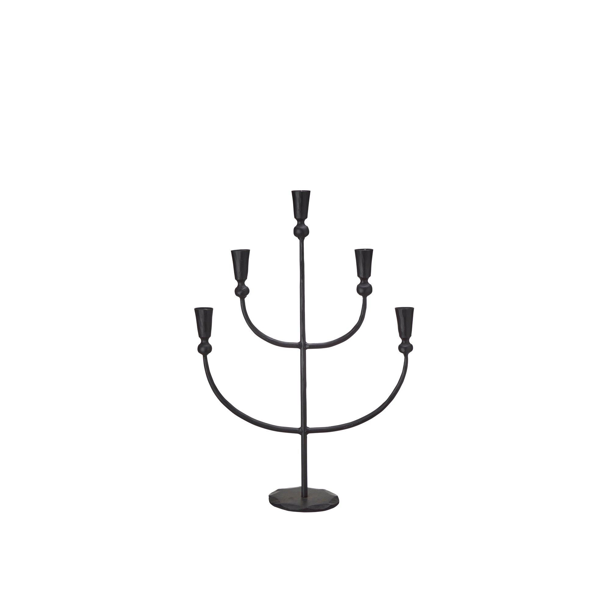MILI Candle Holder Antique Black - Antique Black - 37x11x51cm