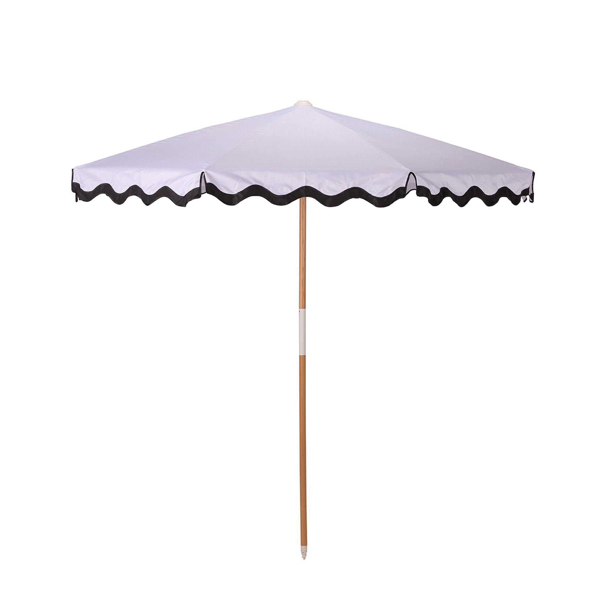 ANTIBES Parasol White/Black - White/Black - 180x210cm