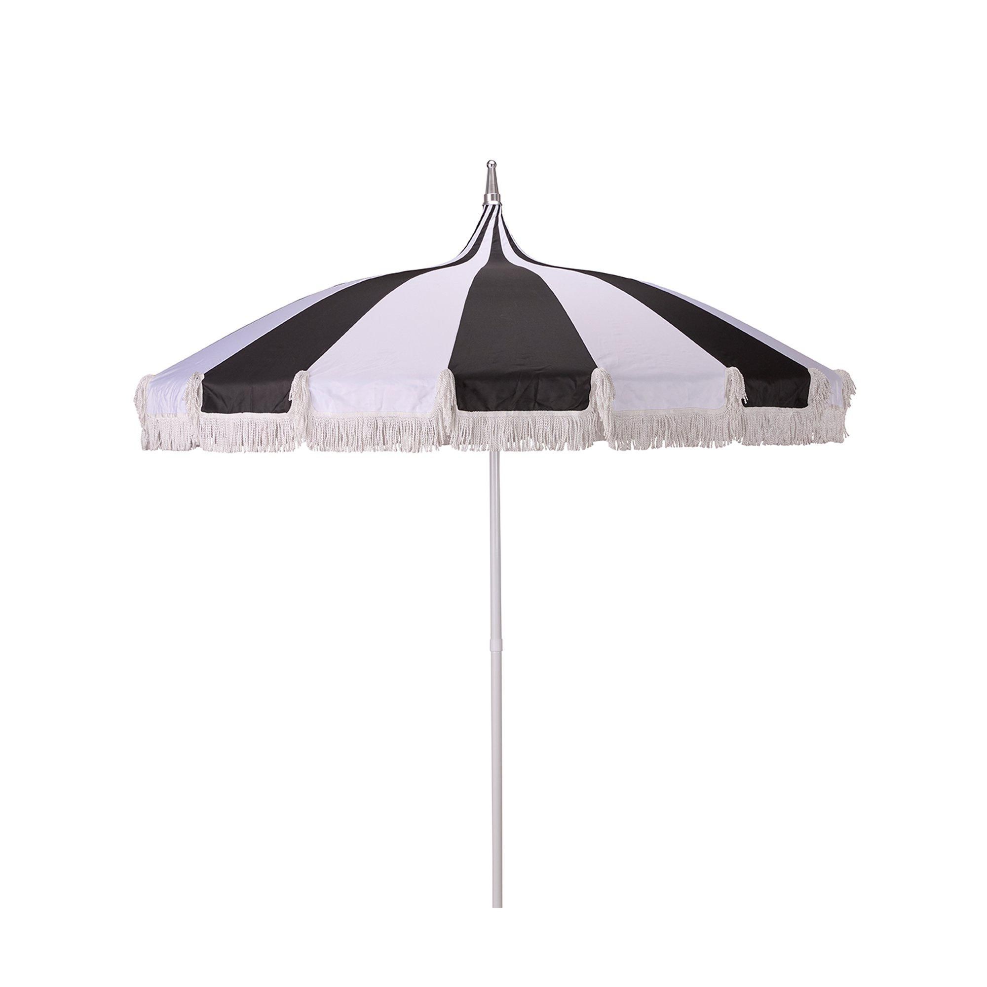 PARIS Parasol Black/White - Black/White - 207x240cm