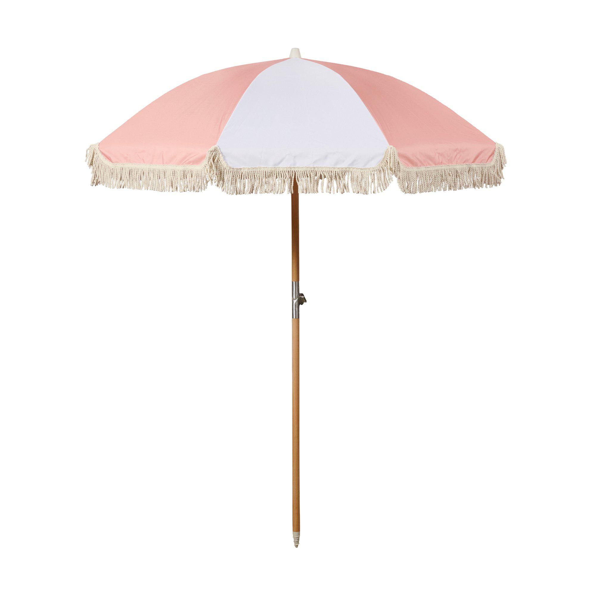 VALLETTA Parasol White/Pink - White, Pink - 180x210cm