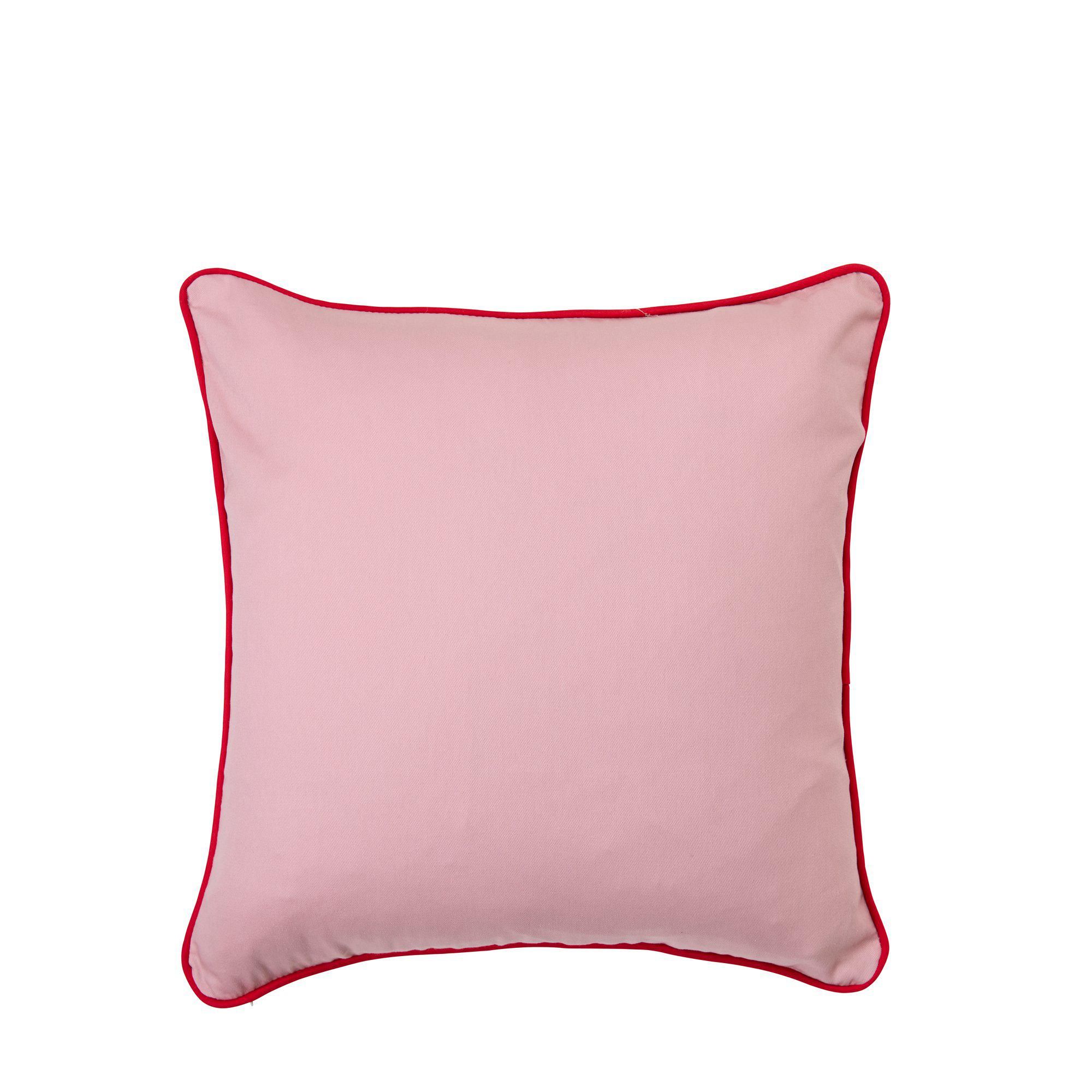 NANCY Cushion cover Pink/Red - Pink/Red - 40x40cm