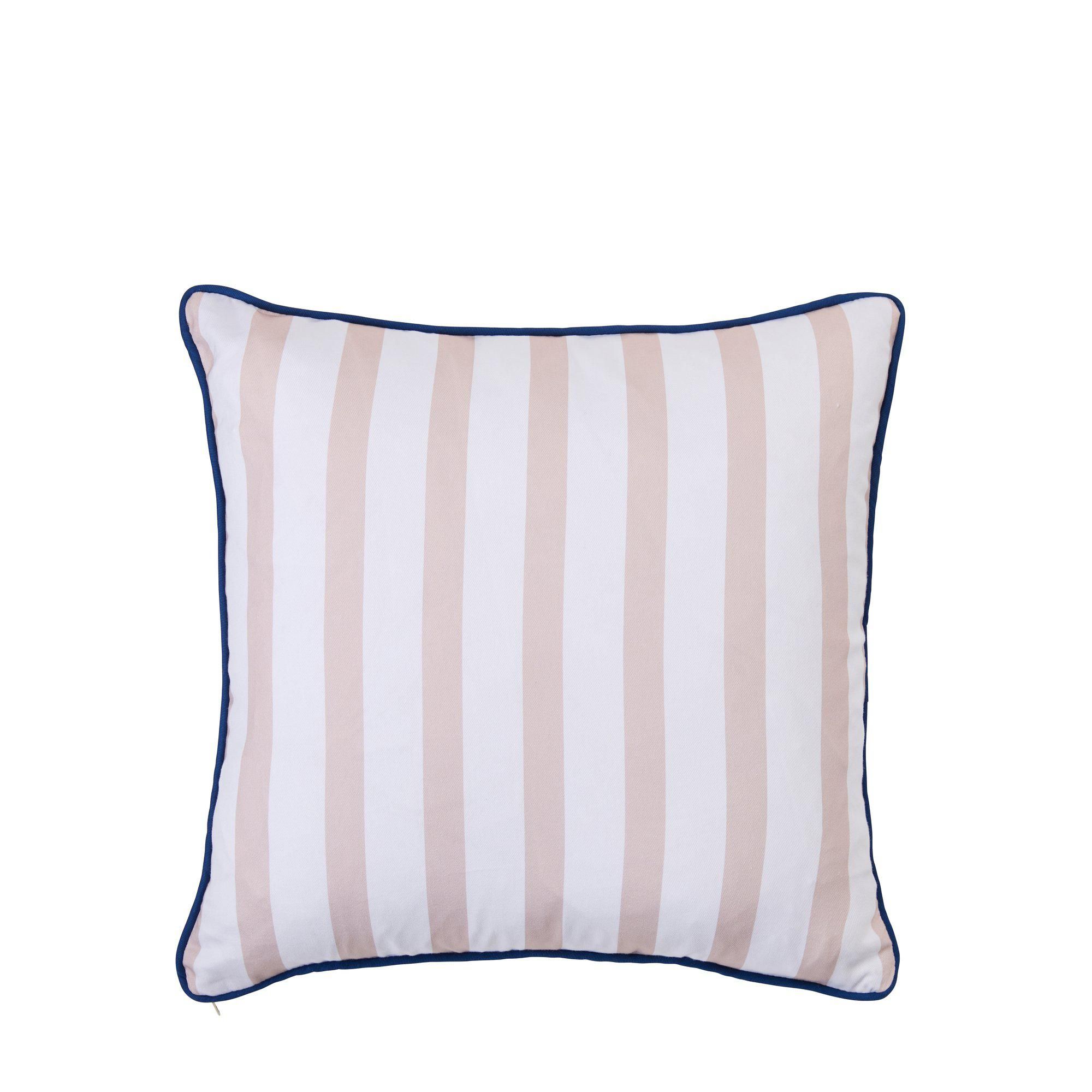 MATEA Cushion cover Beige/Blue - Beige/Blue - 40x40cm