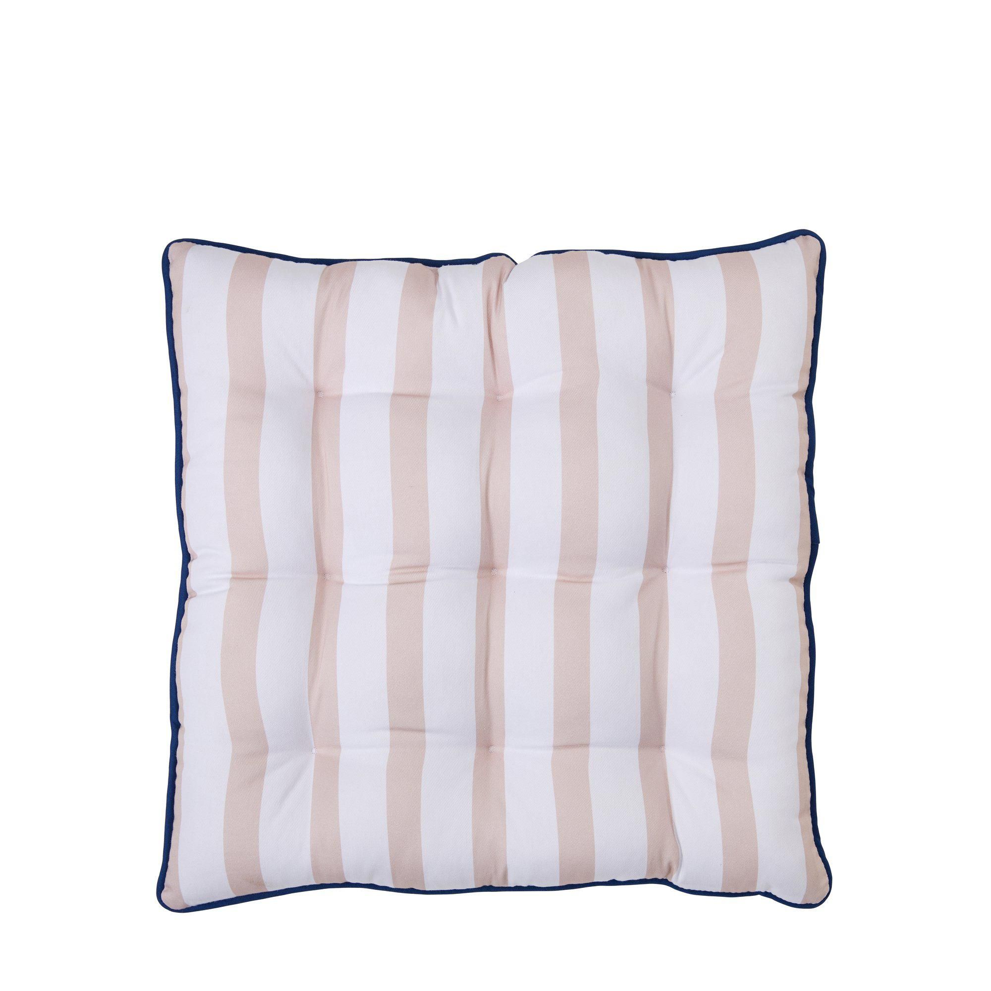 MATEA Seat cushion Beige/Blue - Beige/Blue - 40x40cm