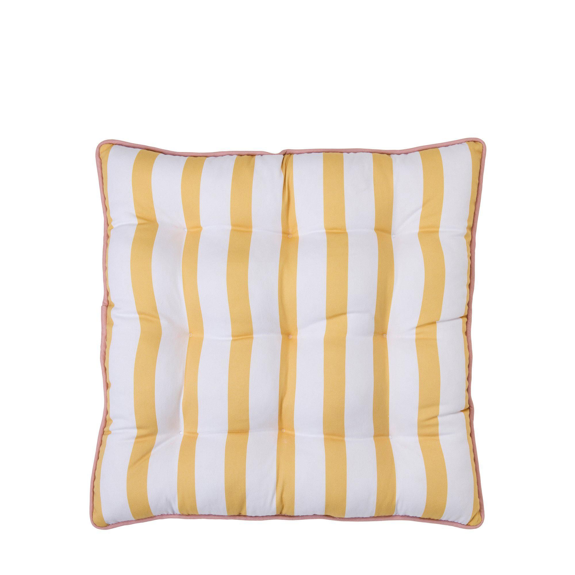 MATEA Seat cushion Yellow/Pink - Yellow/Pink - 40x40cm
