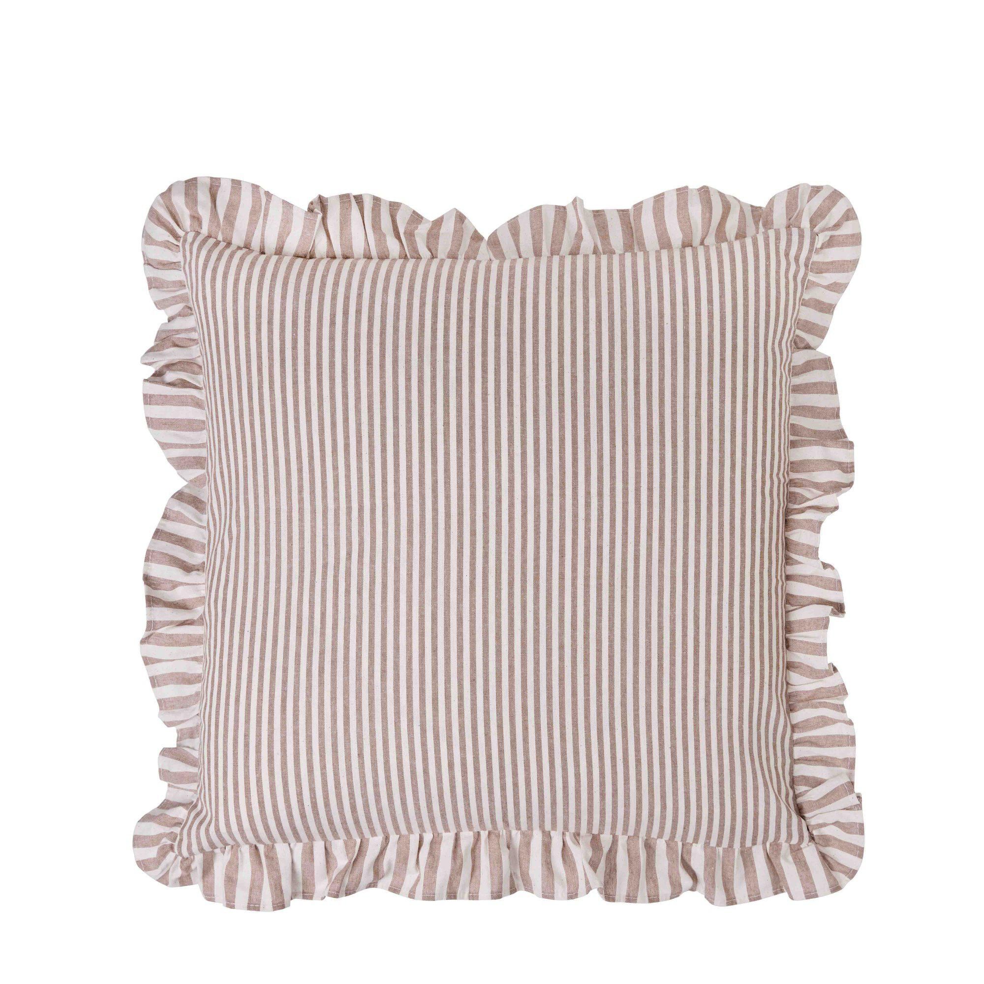 NOELLE Cushion cover Beige/White - Beige/White - 45x45cm