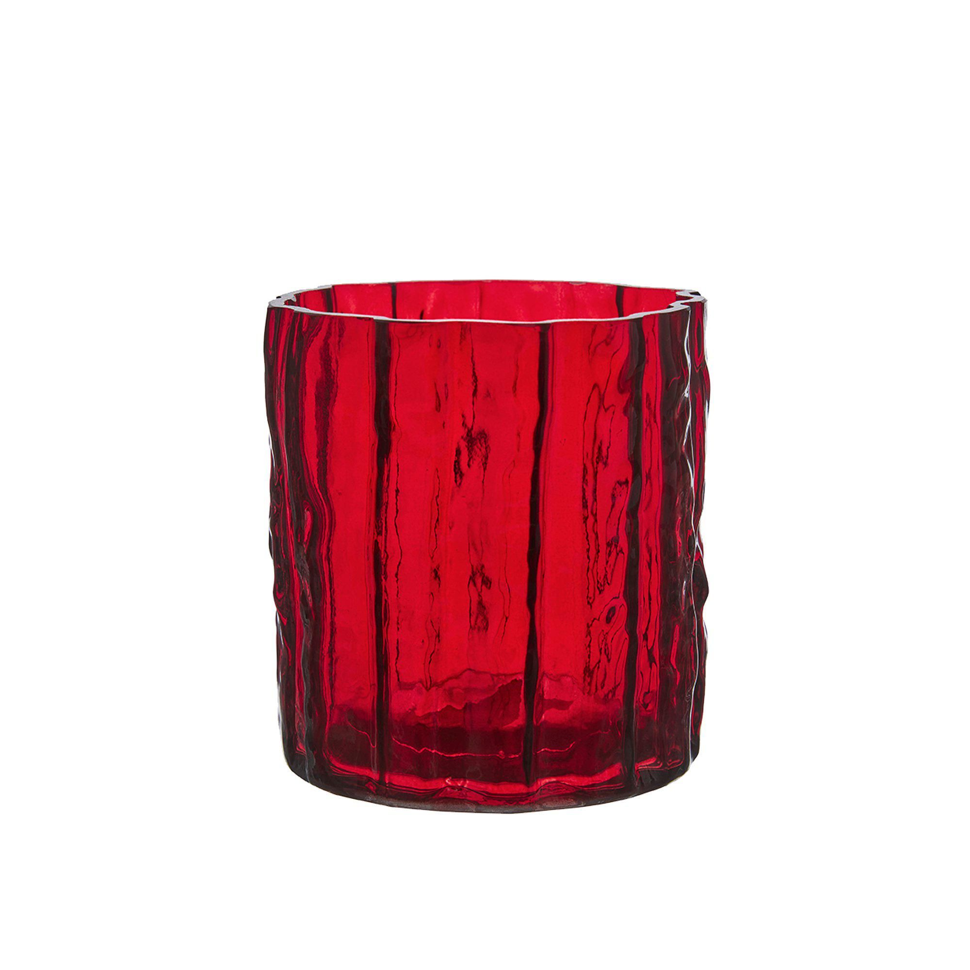 VALDIR Lantern/Pot Red - Red - 10x10cm