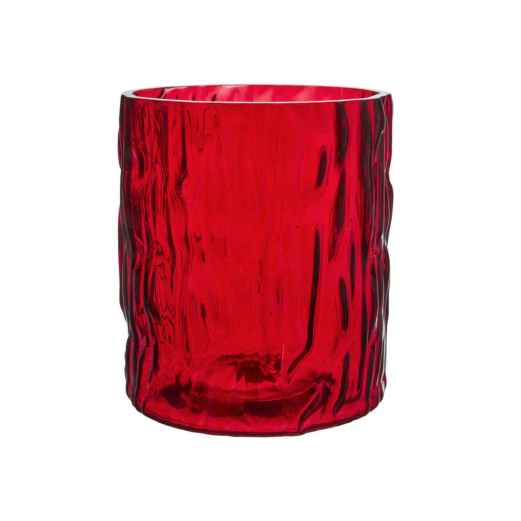 VALDIR Lantern/Pot Red - Red - 15x17cm