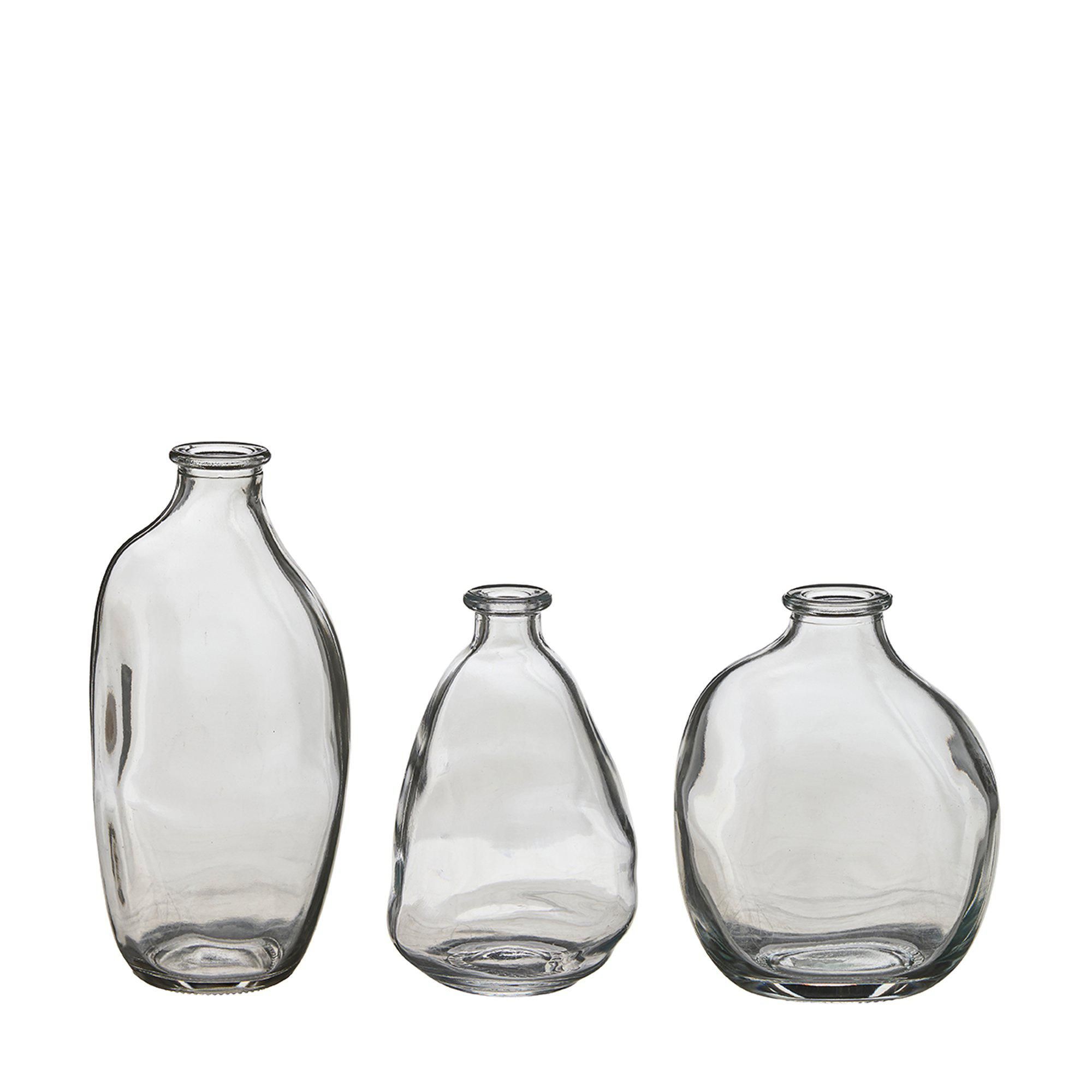 LAYA Mini vase Mix Clear - Clear - 7x15, 9x11, 7x11cm